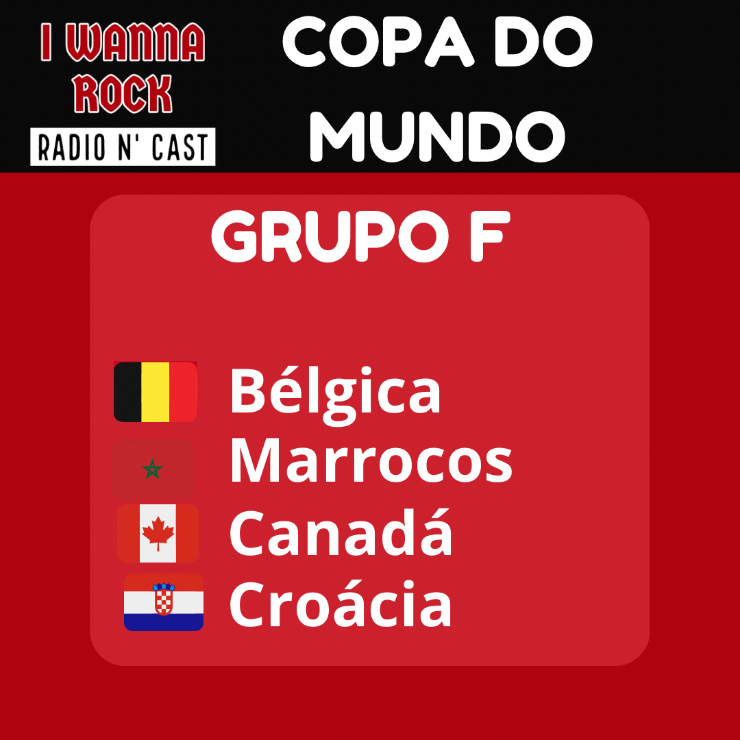 I Wanna Rock Copa do Mundo - Guia do Grupo F: Bélgica, Canadá, Marrocos e Croácia