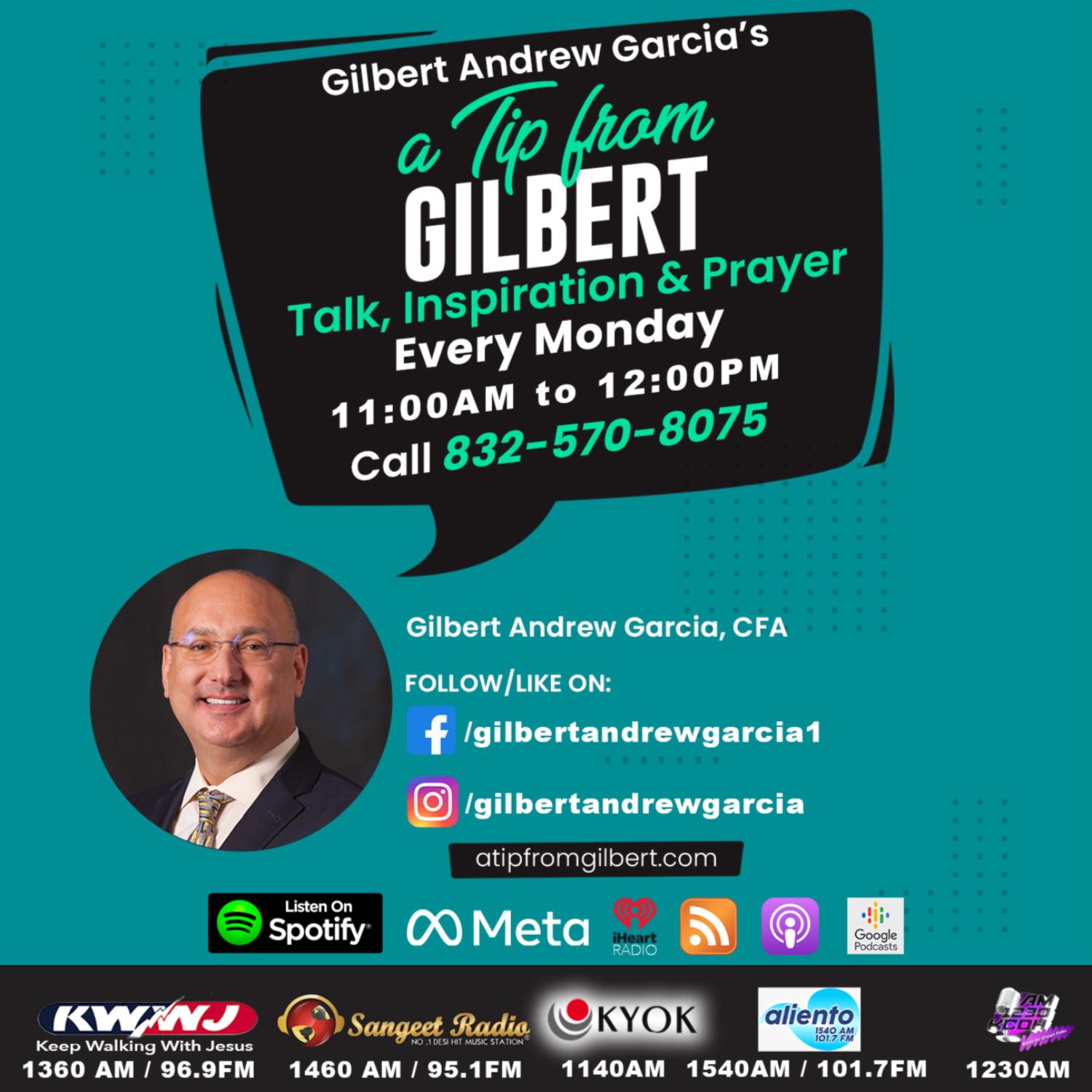 A Tip From Gilbert episode 69 Special Guest Rev. DeWayne Lark and Cyrus Hosseini