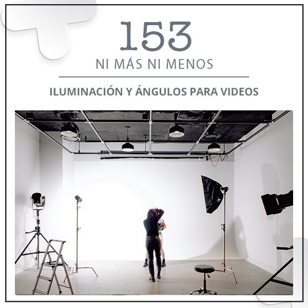 Iluminación y ángulos para videos