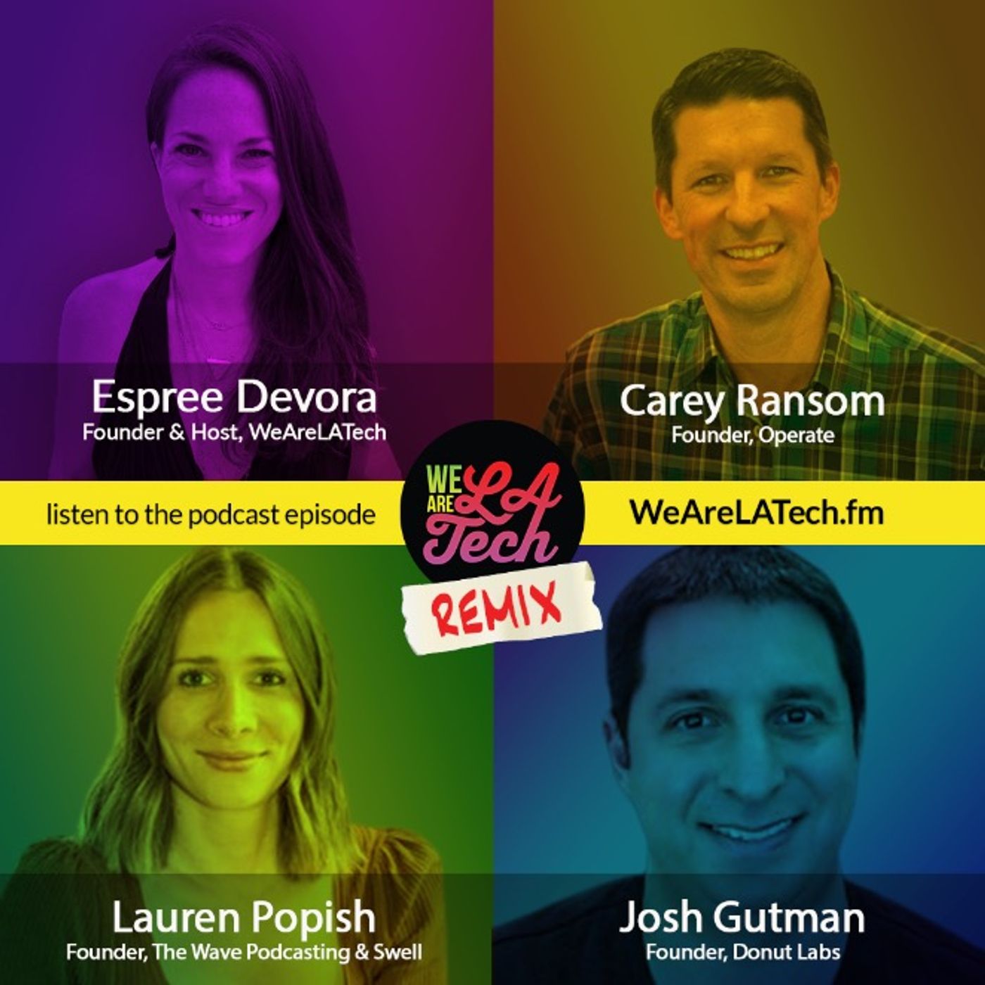 Remix: Carey Ransom, Lauren Popish, and Josh Gutman: WeAreLATech Startup Spotlight