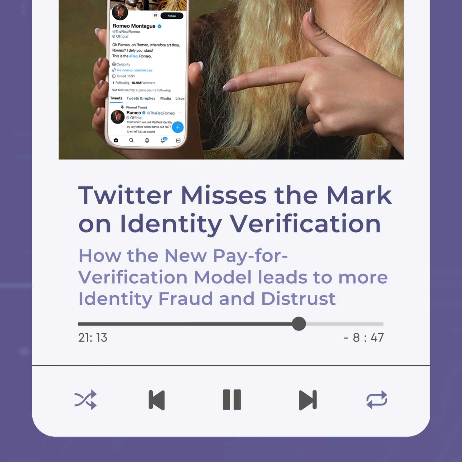 Twitter Misses the Mark on Identity Verification