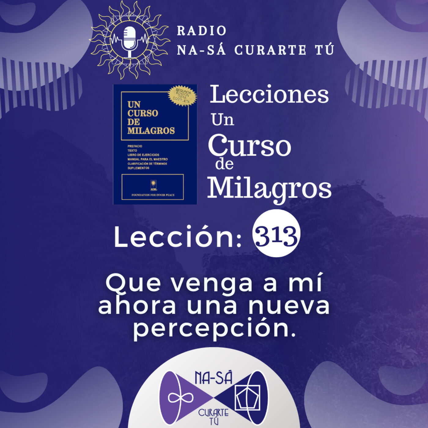 Lección 313 - UCDM - Que venga a mí ahora una nueva percepción.