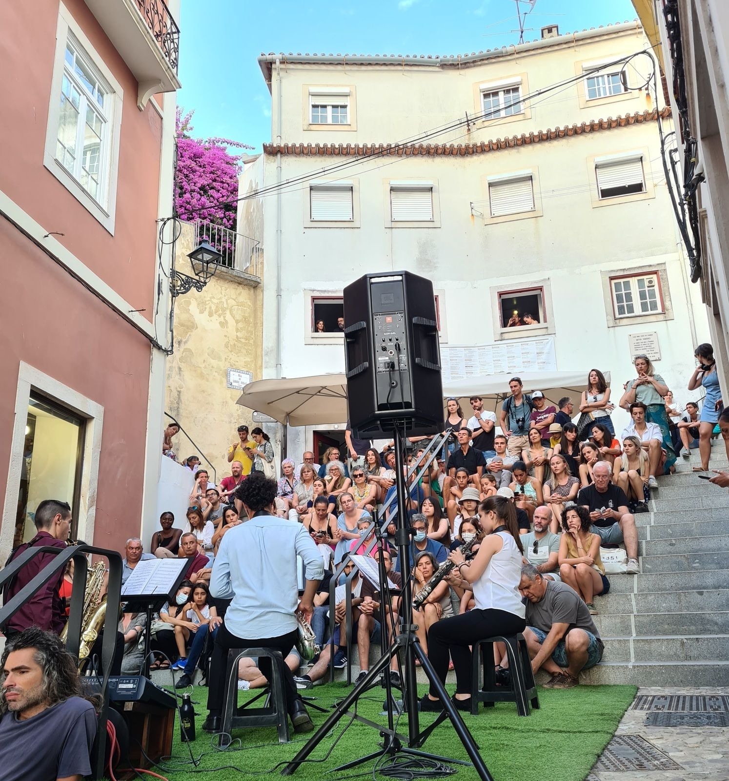 Jazz quartet on the streets of Coimbra