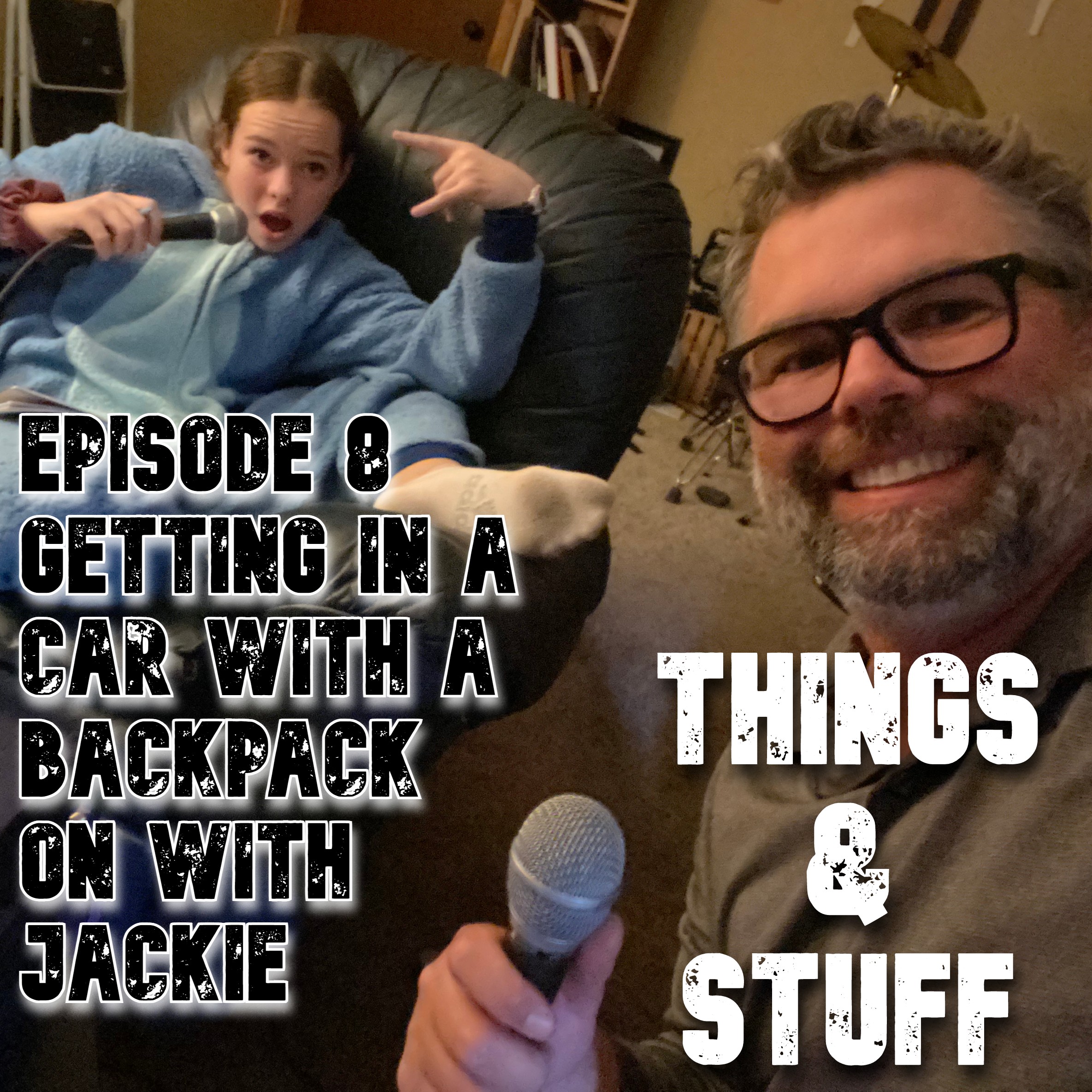 Ep 008 – Getting in a Car with a Backpack on with Jackie