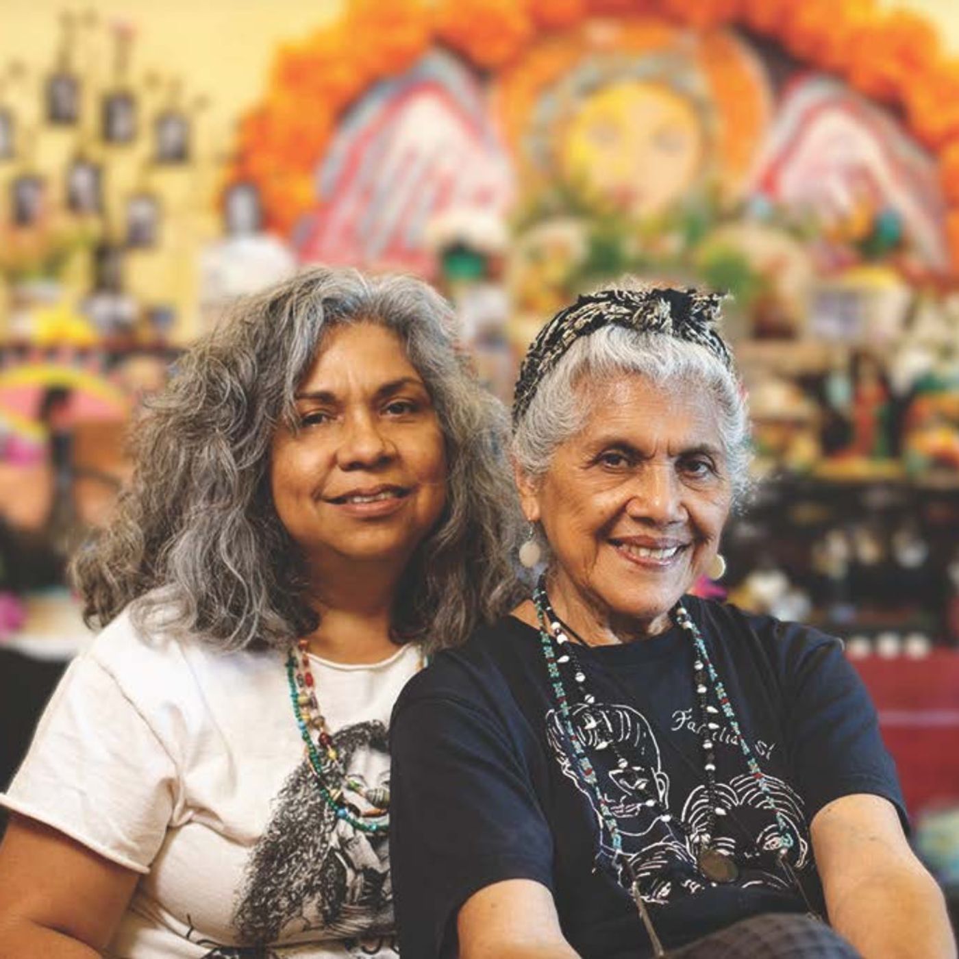 Recast - Artists Ofelia Esparza y Rosanna Esparza Ahrens, our Chicana Mexicana National Treasures and their Dia de los Muertos Ofrendas