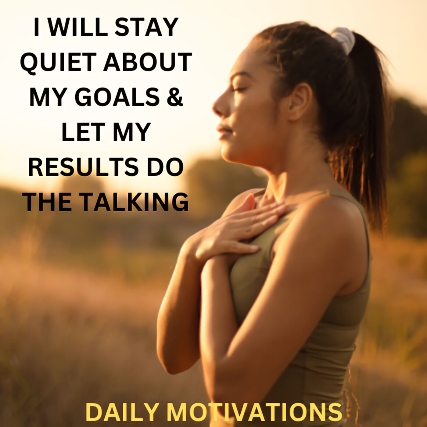 STAY QUIET ABOUT YOUR GOALS & LET YOUR RESULTS DO THE TALKING