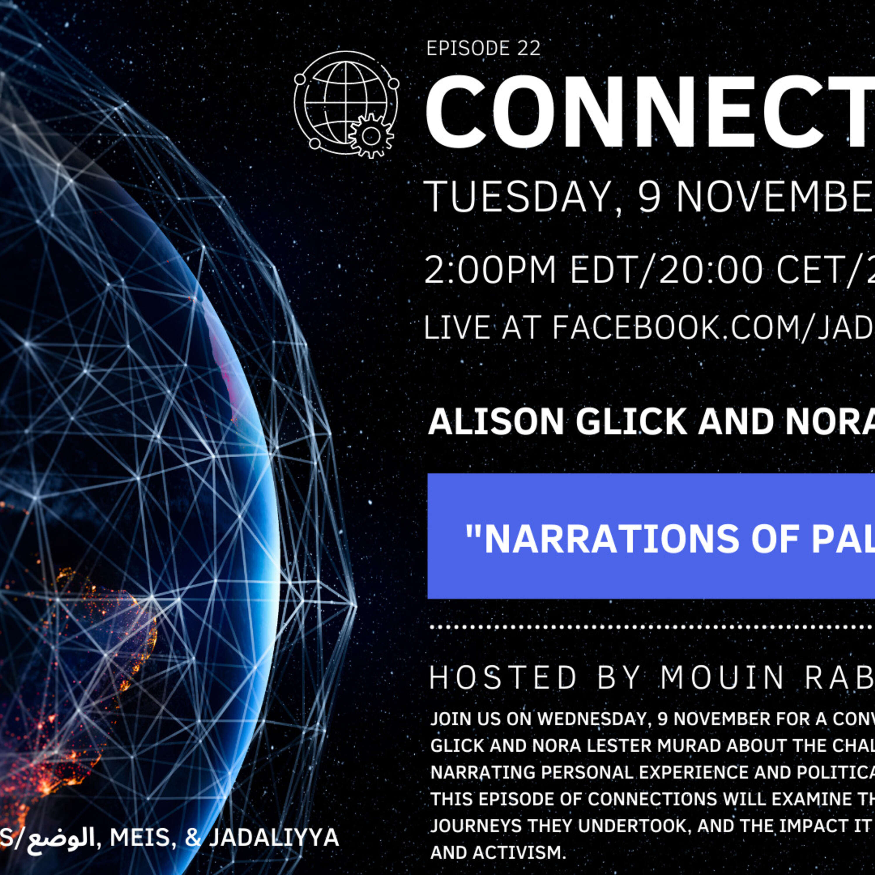 Narrations of Palestine with Alison Glick and Nora Lester Murad