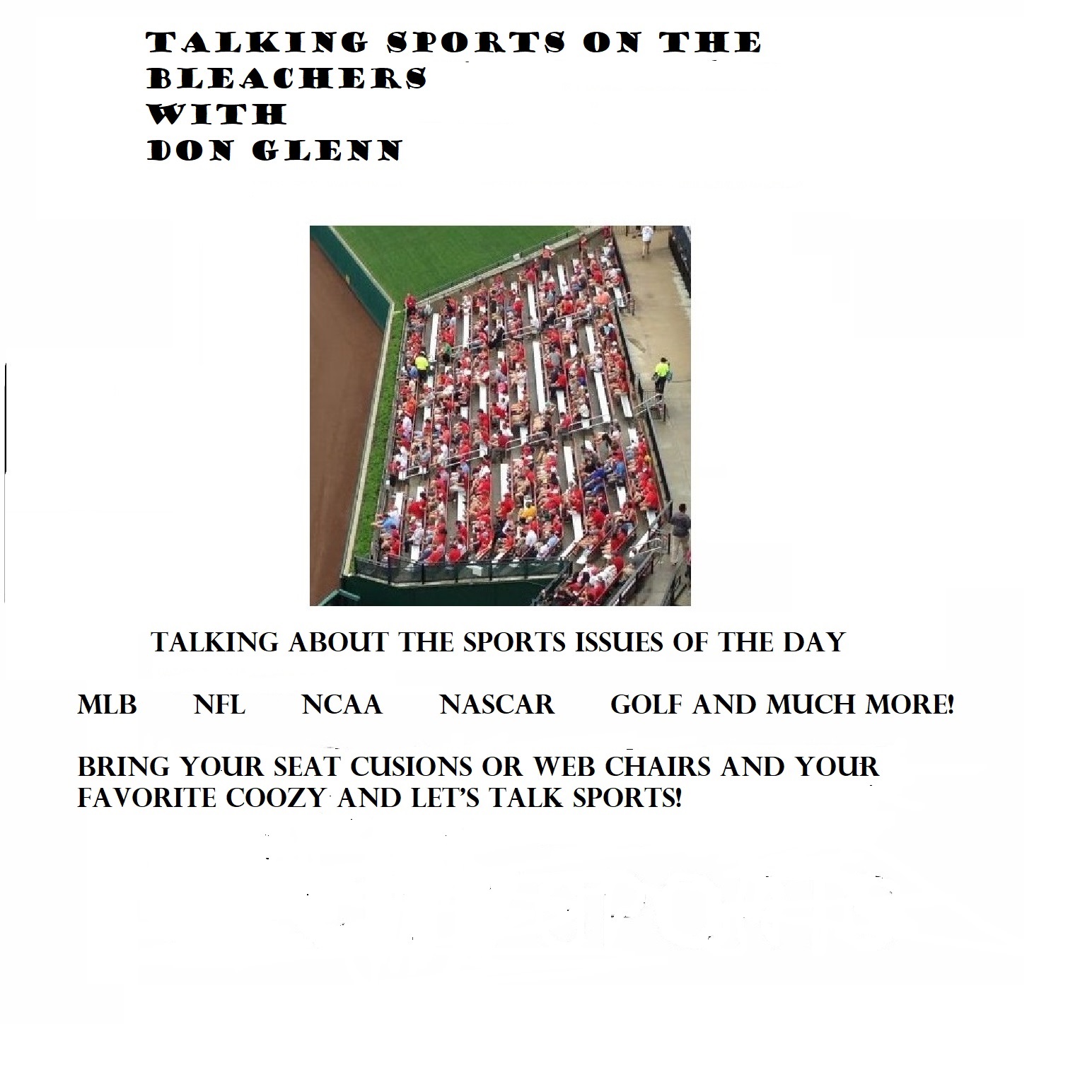 The World Series, NFL, College football and The Cardinals have the help wanted sign out.