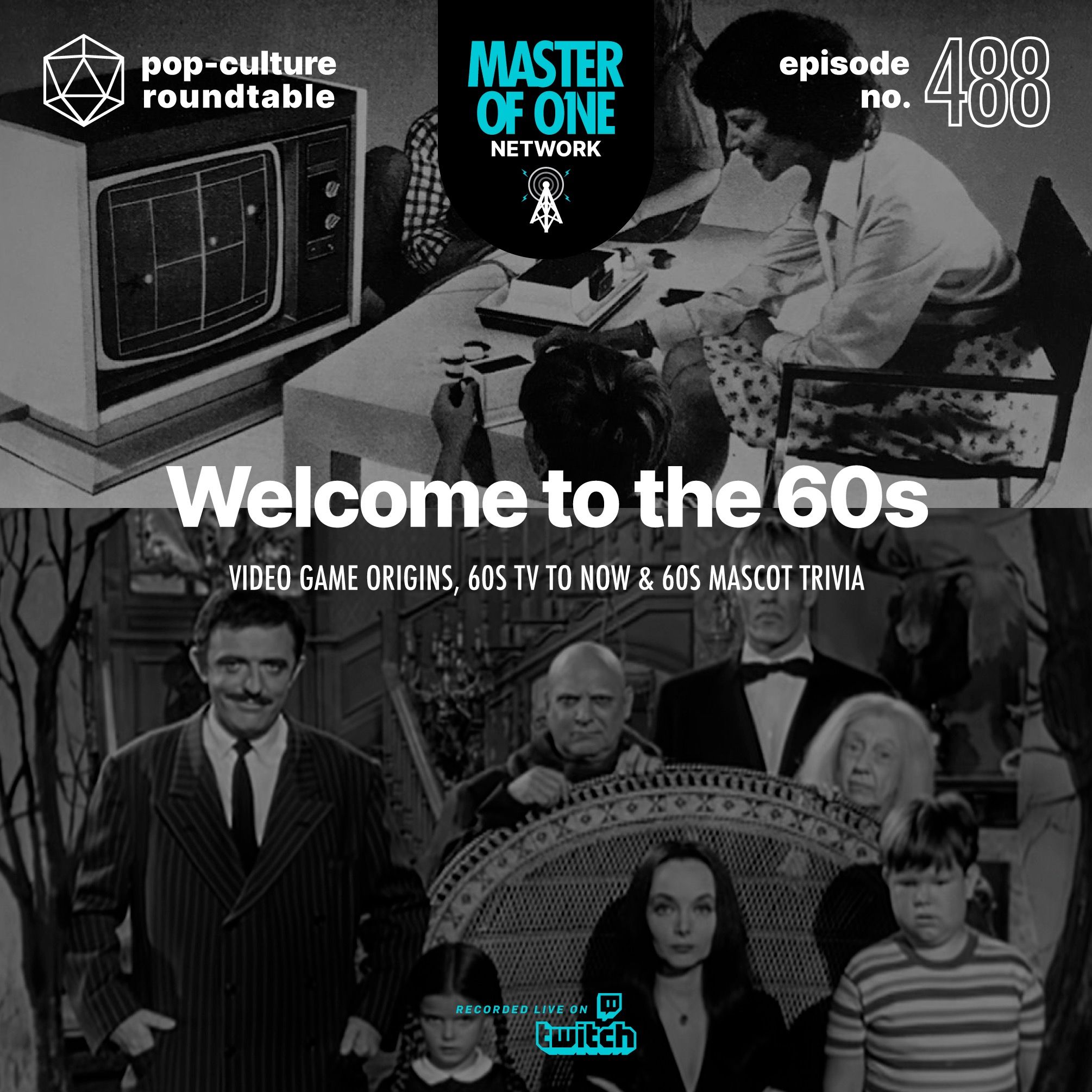 PCR 488: Welcome to the 60s! - Video Game Origins, 60s TV to Now & 60s Mascot Trivia