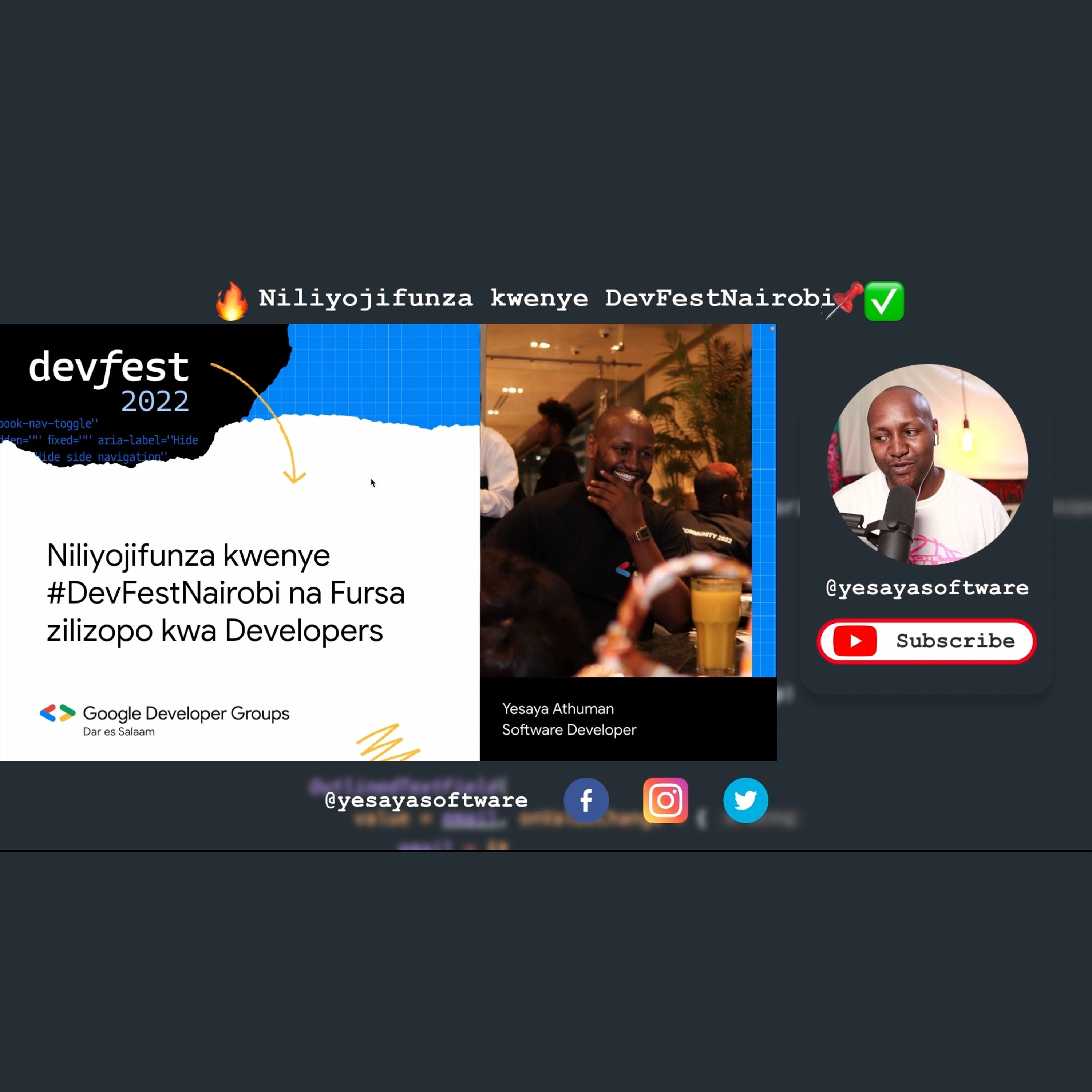 ⁣Niliyojifunza kwenye #DevFestNairobi na Fursa zilizopo kwa Developers