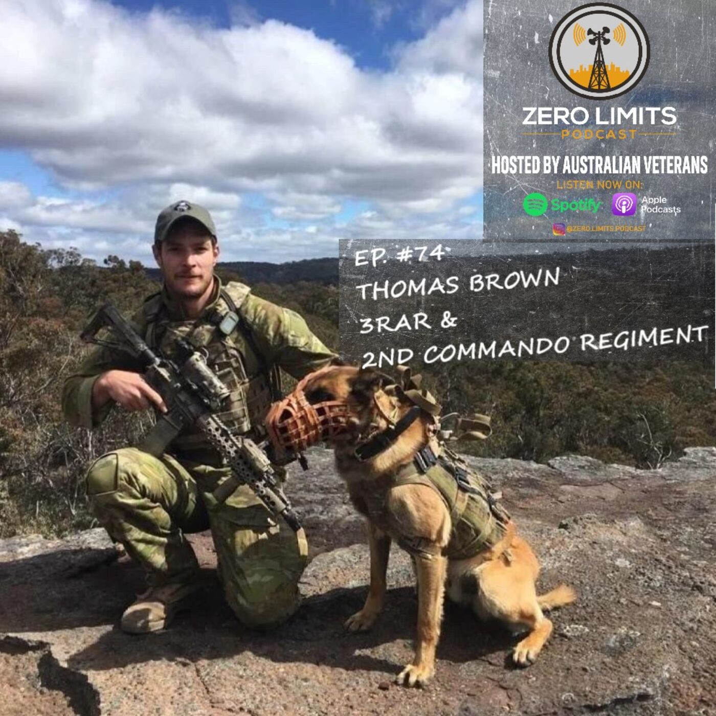 Ep. 74 Thomas Brown former 3RAR, 2nd Commando Regiment and owner of Origin K9