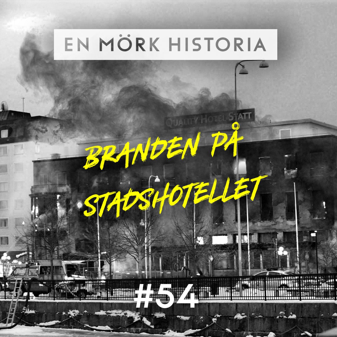 ⁣Branden på Stadshotellet - En vitklädd man1/5