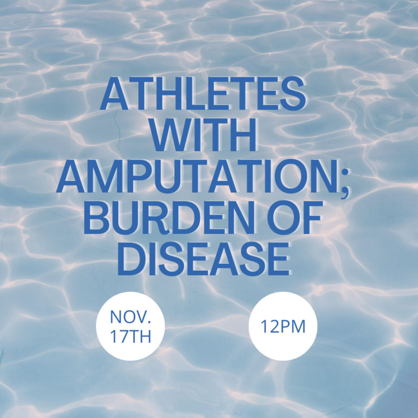 Athletes with Amputations: Burden of Disease