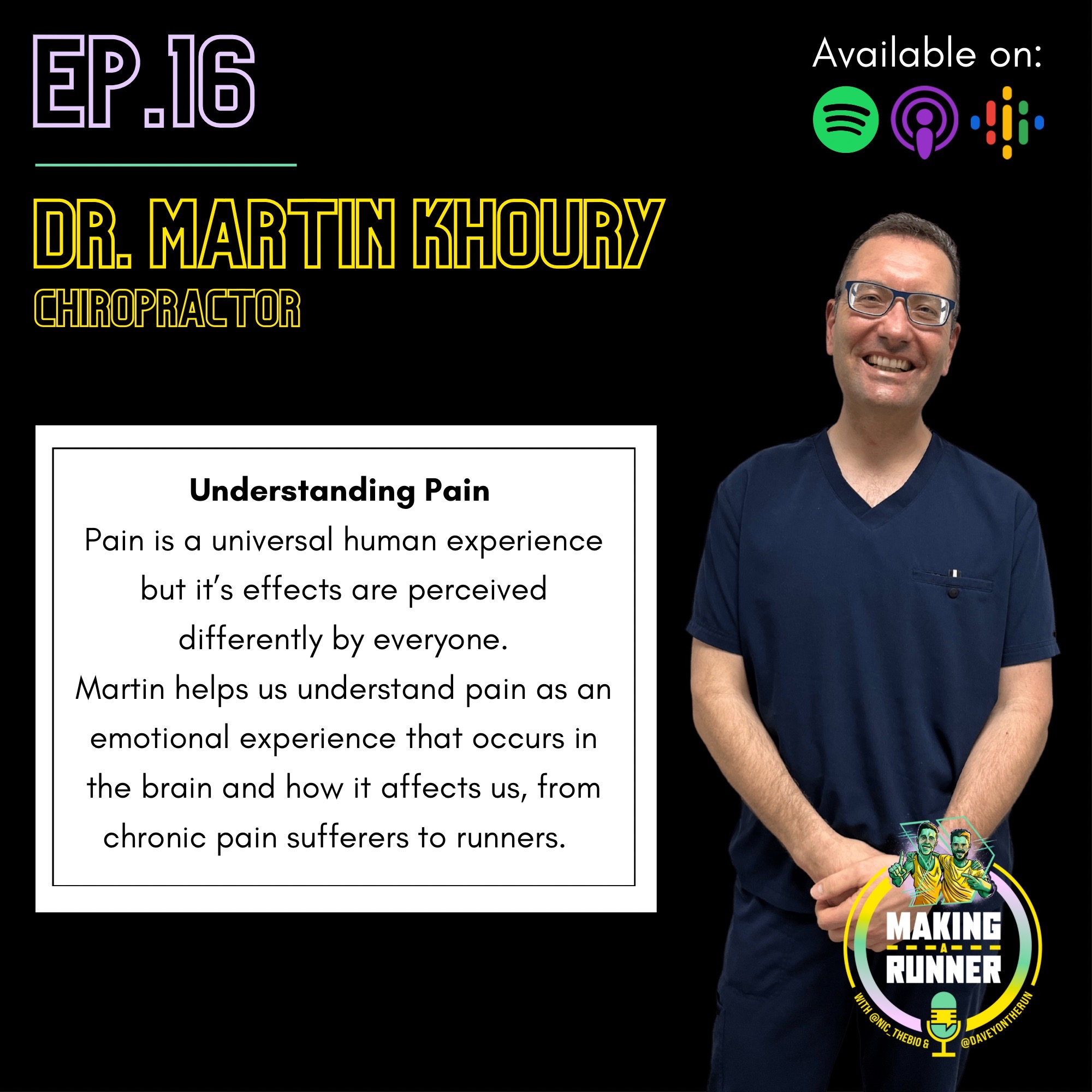 Episode 16 - Understanding pain with Dr. Martin Khoury