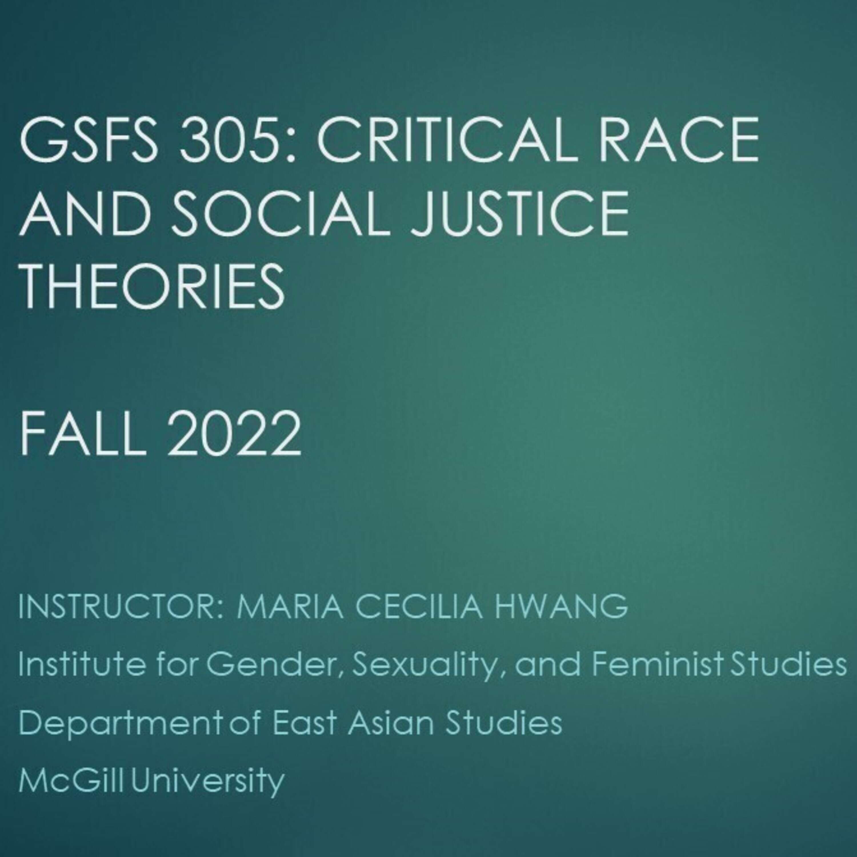 Critical Race and Social Justice Theories 