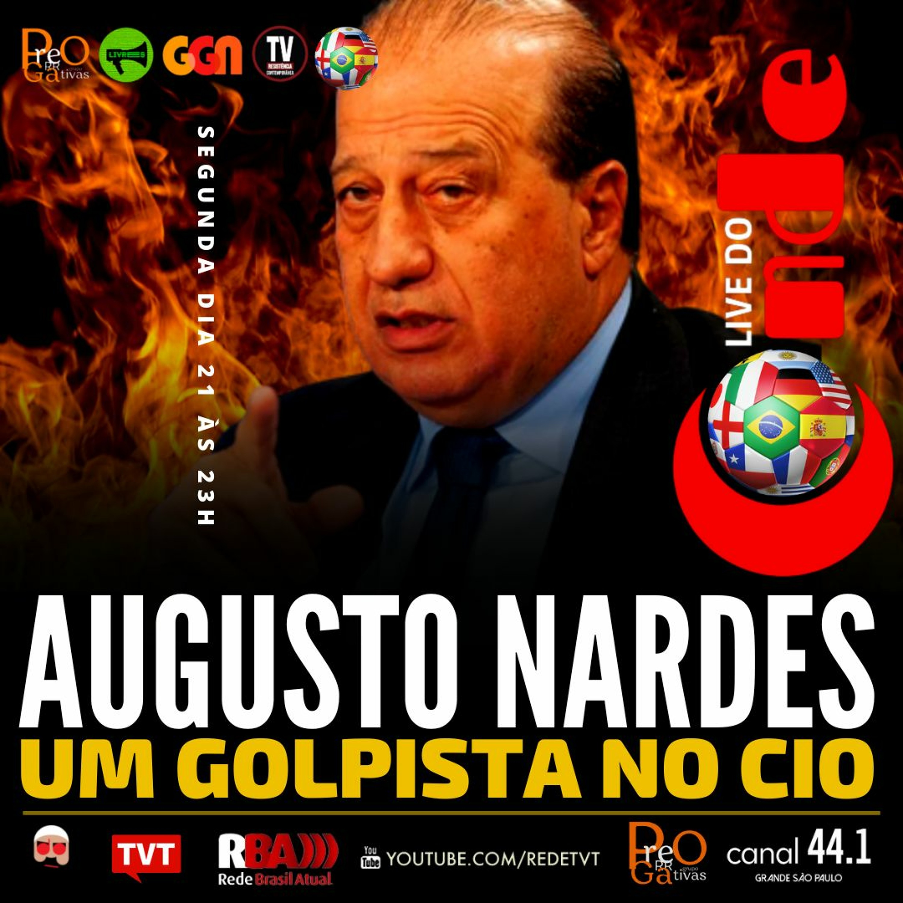 Live do Conde! Augusto Nardes, um golpista no cio