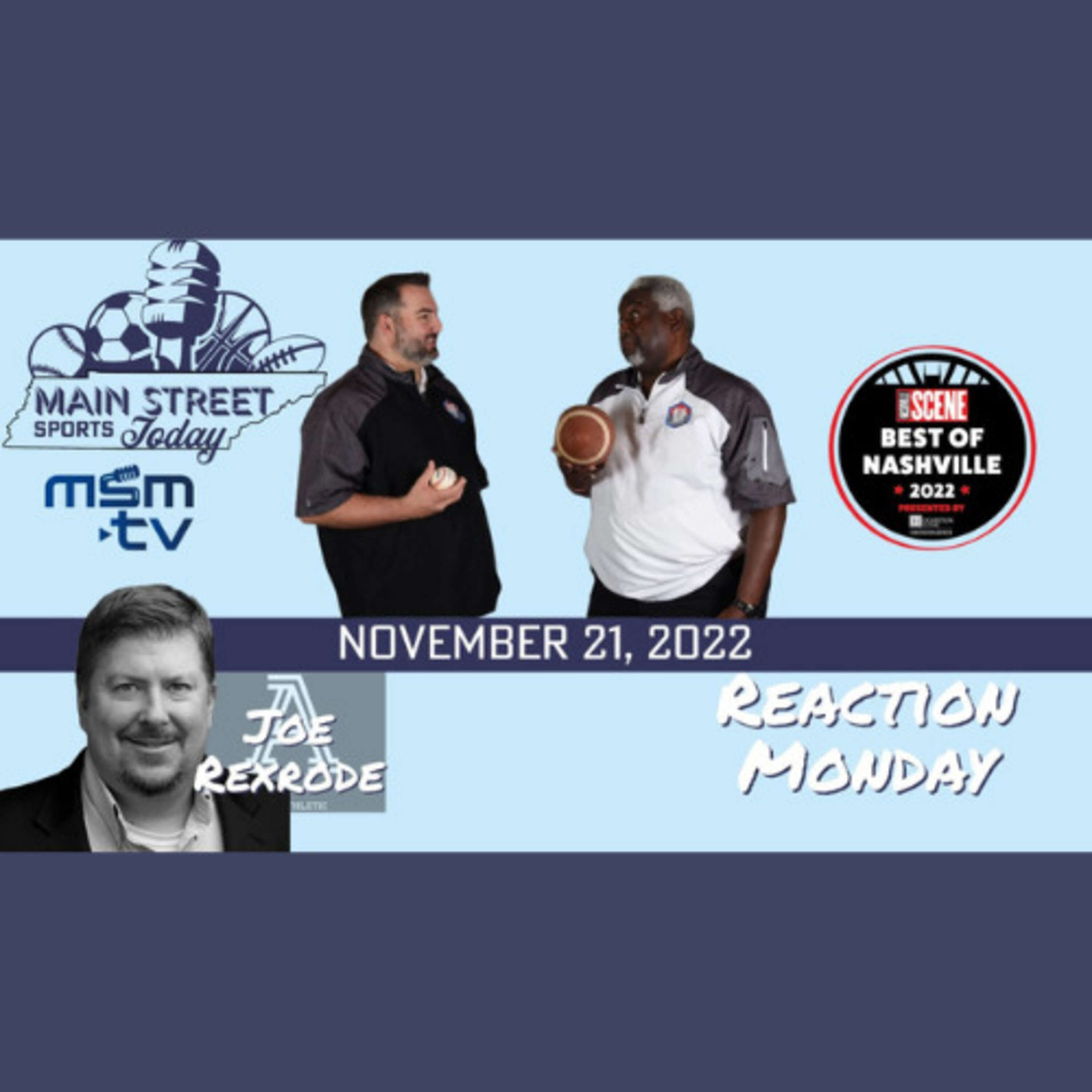 Main Street Sports Today - Reaction Monday, Nov. 21, 2022