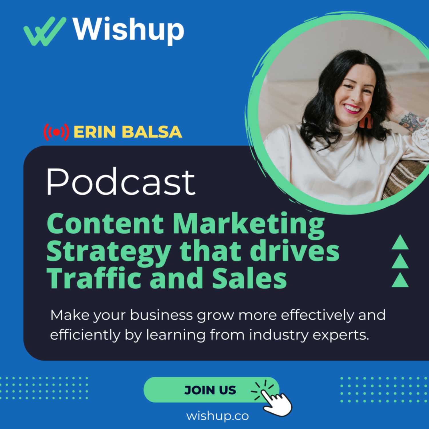 Content Marketing Strategy that drives Traffic and Sales - Podcast with Erin Balsa