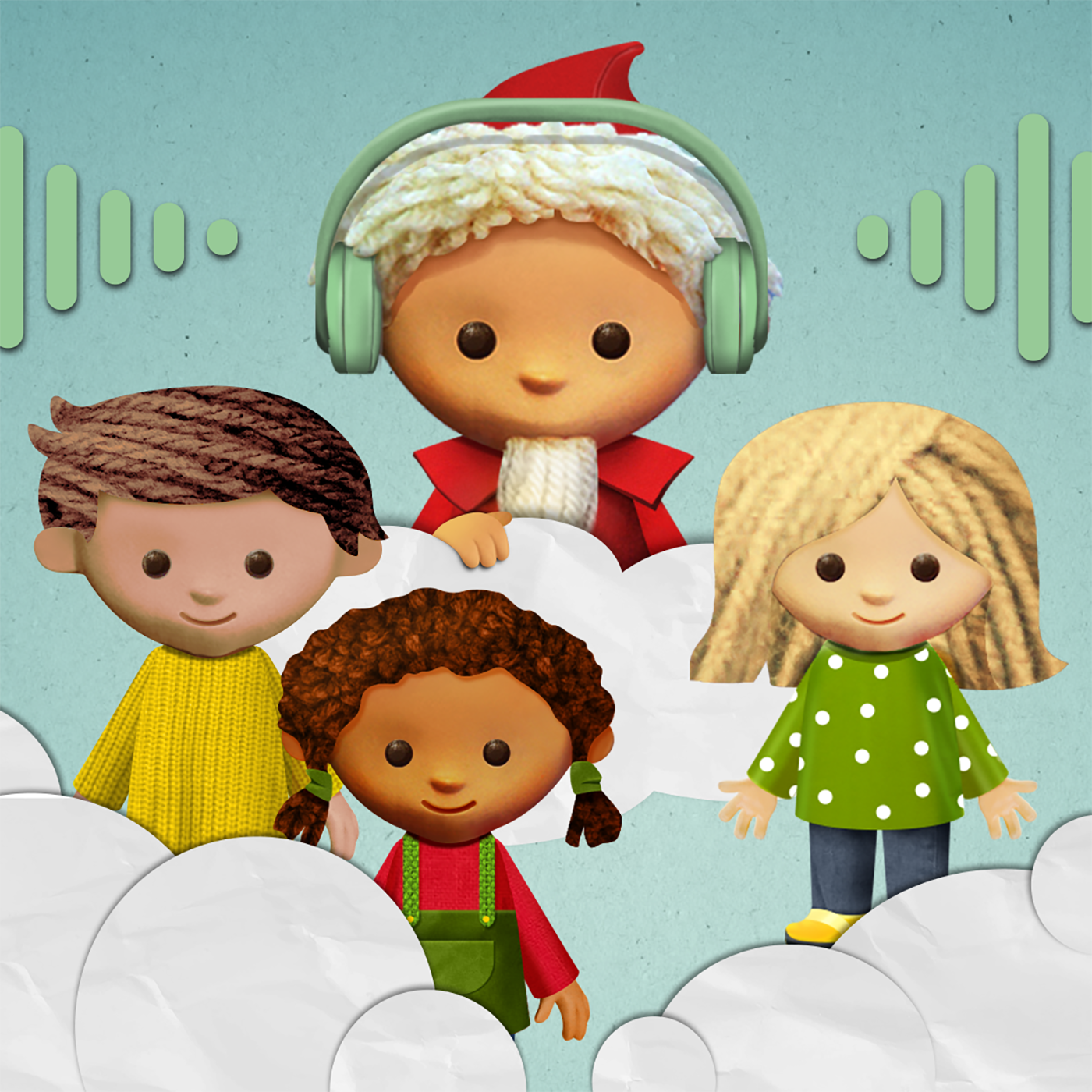 Kindergartenfreunde: Kinder gehen Laterne