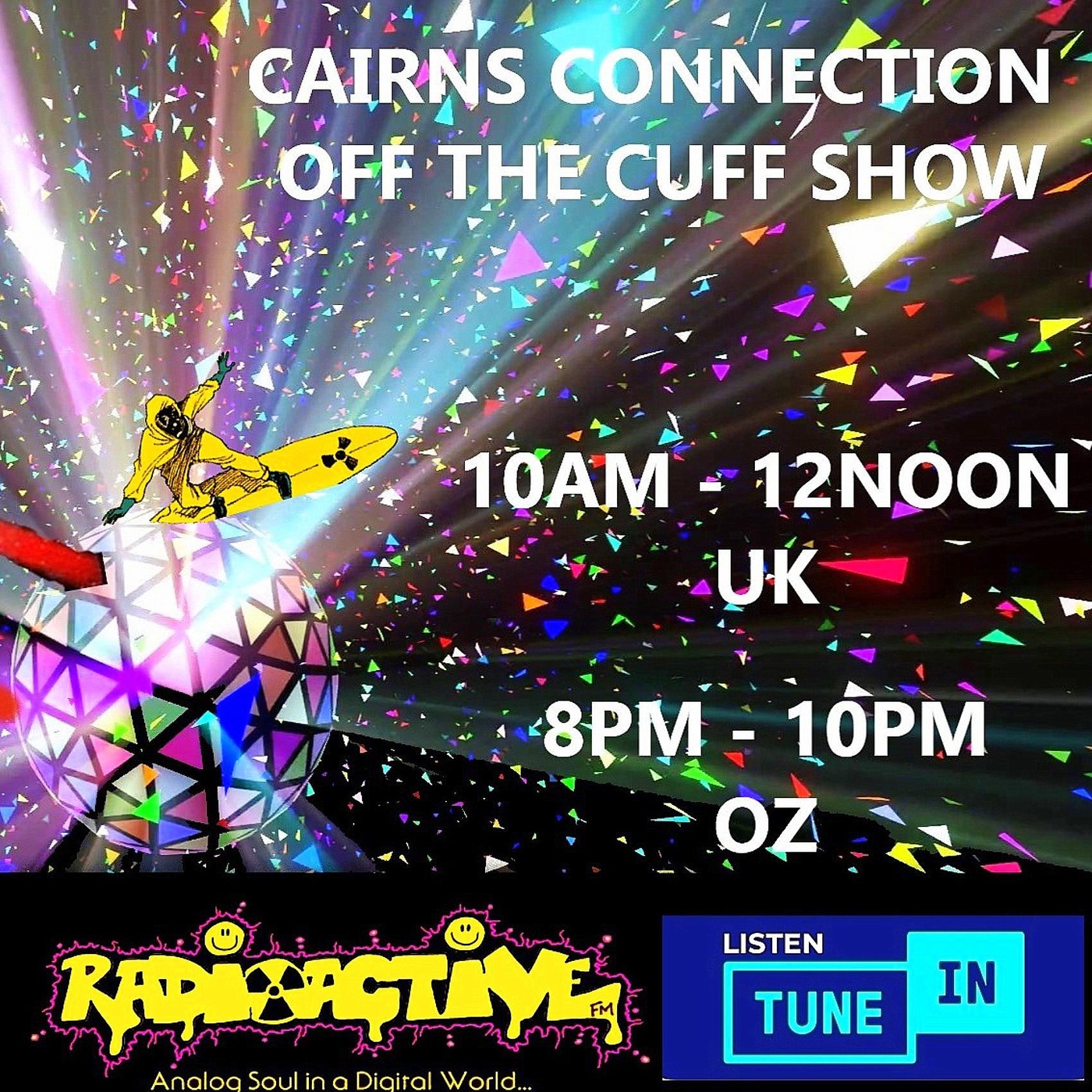 Cairns Connection Off da Cuff Saturday 5th Nov 2022