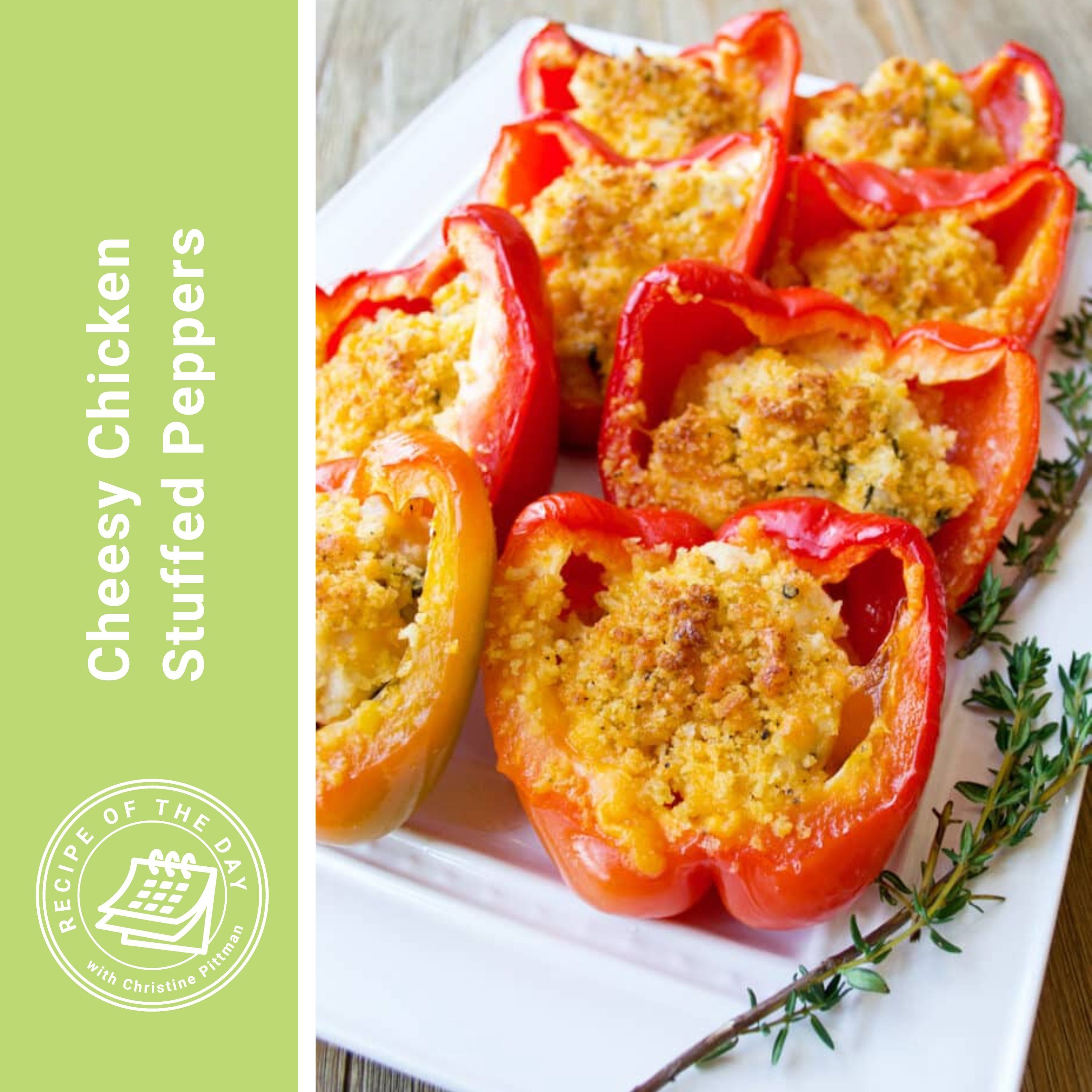 Cheesy Chicken Stuffed Peppers