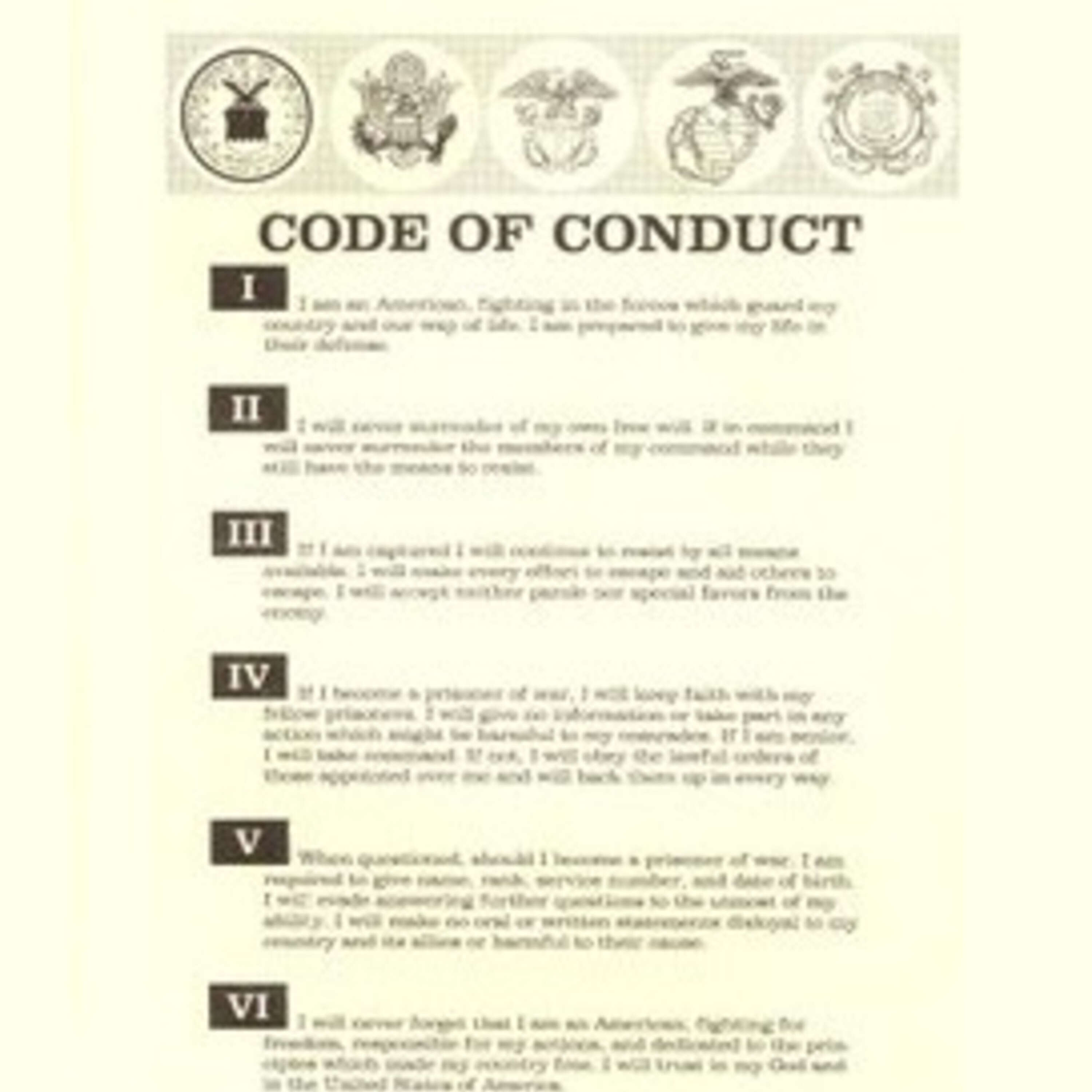 Homecoming50: US Code of Conduct