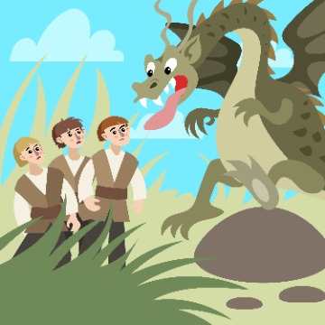 Discover How Three Soldiers Trick a Fearsome Dragon in this Grimm's Folktale