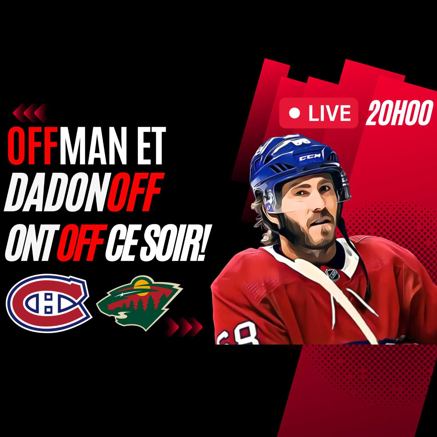 CANADIEN VS WILD 1ER NOVEMBRE 2022 LIVE