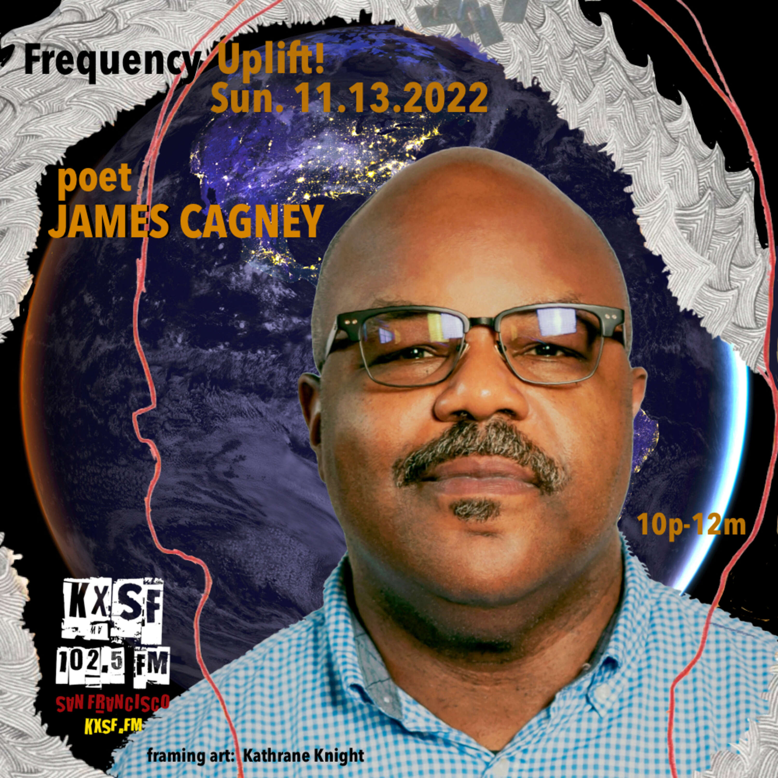 FREQUENCY UPLIFT !  10.13.2022. 2nd Sunday poet James Cagney