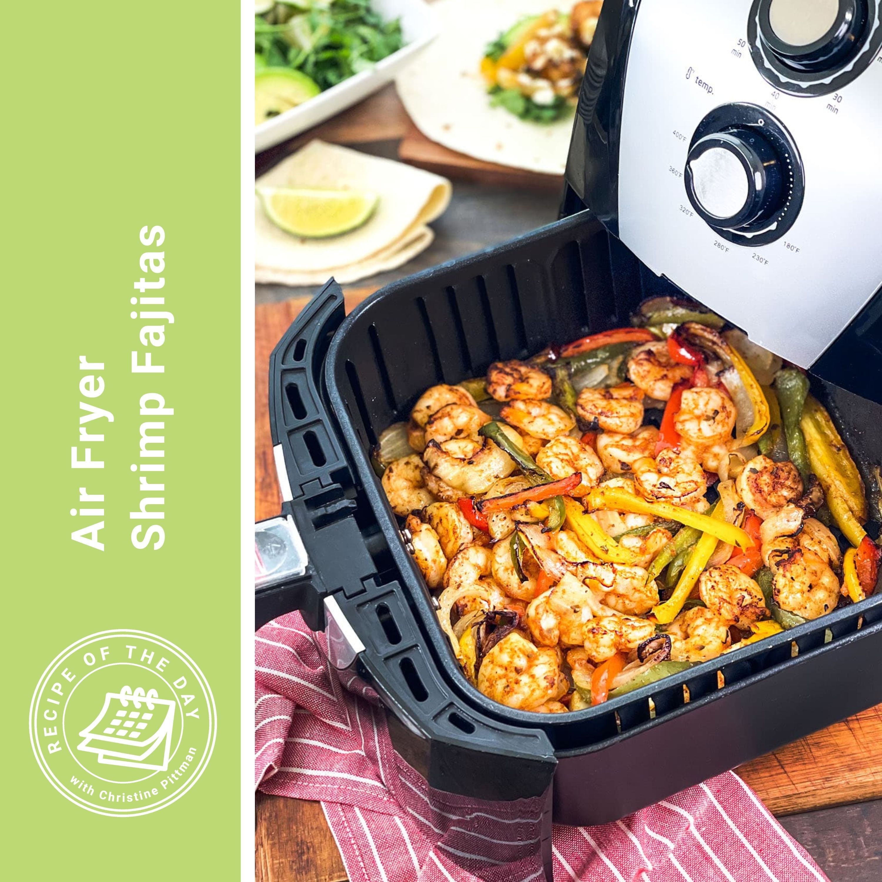 Air Fryer Shrimp Fajitas - So Quick and Easy!
