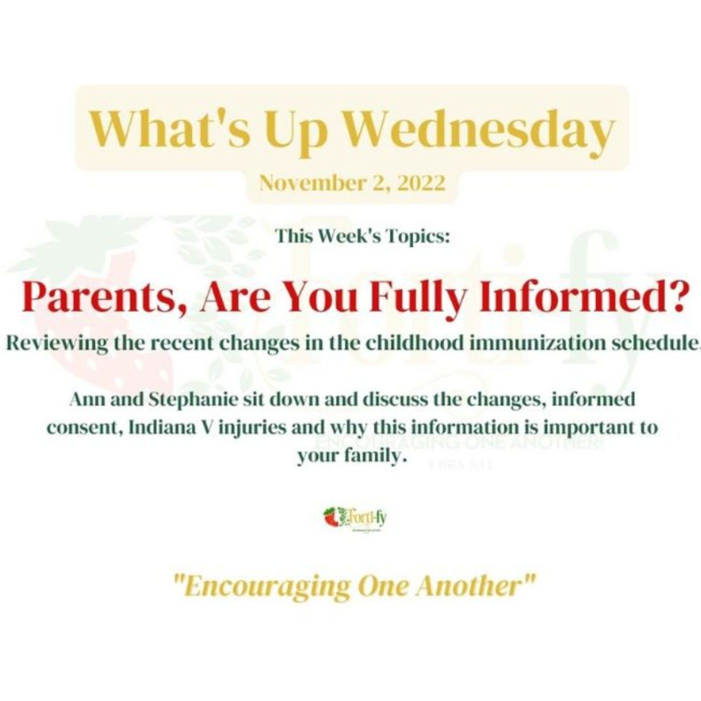 What's Up Wednesday 11/2:  Parents, Are You Fully Informed?