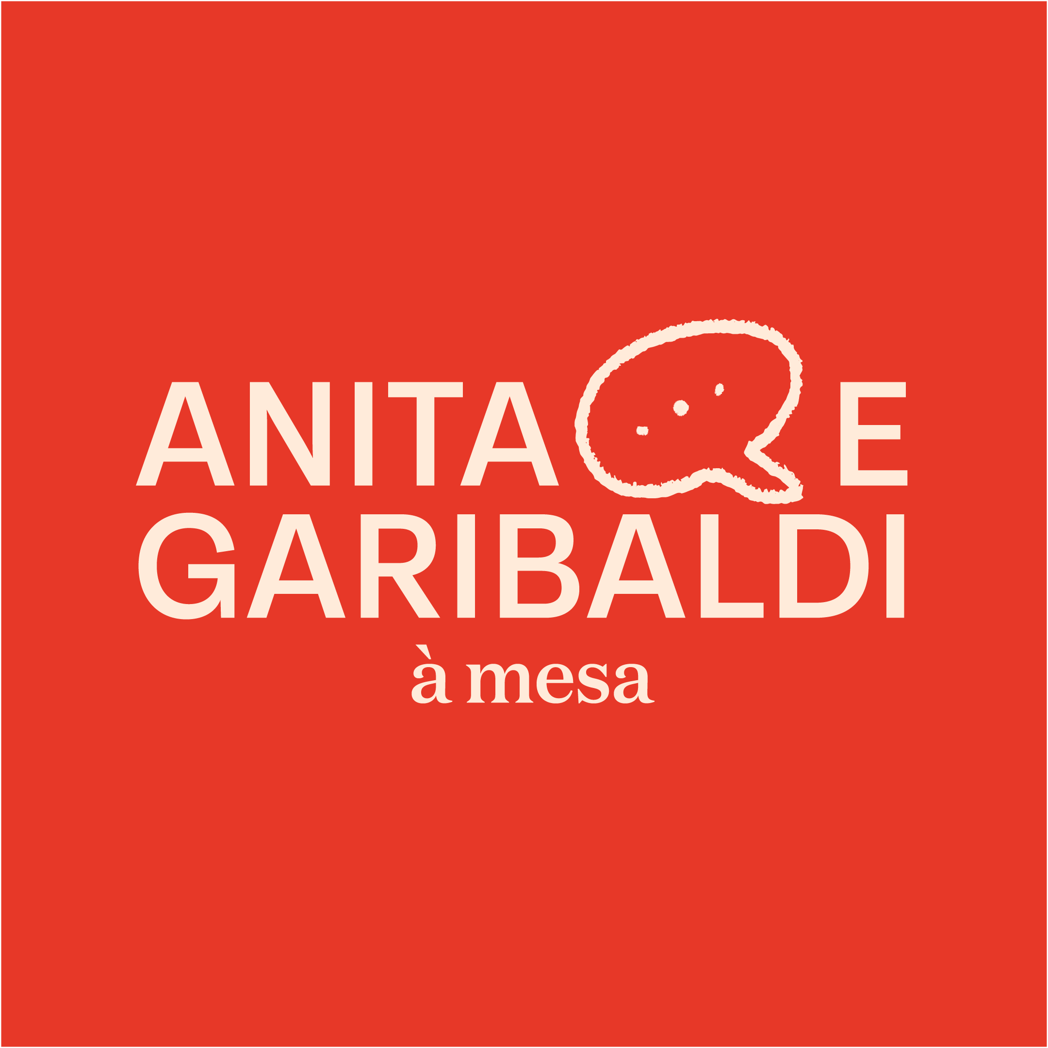 Anita e Garibaldi à mesa 