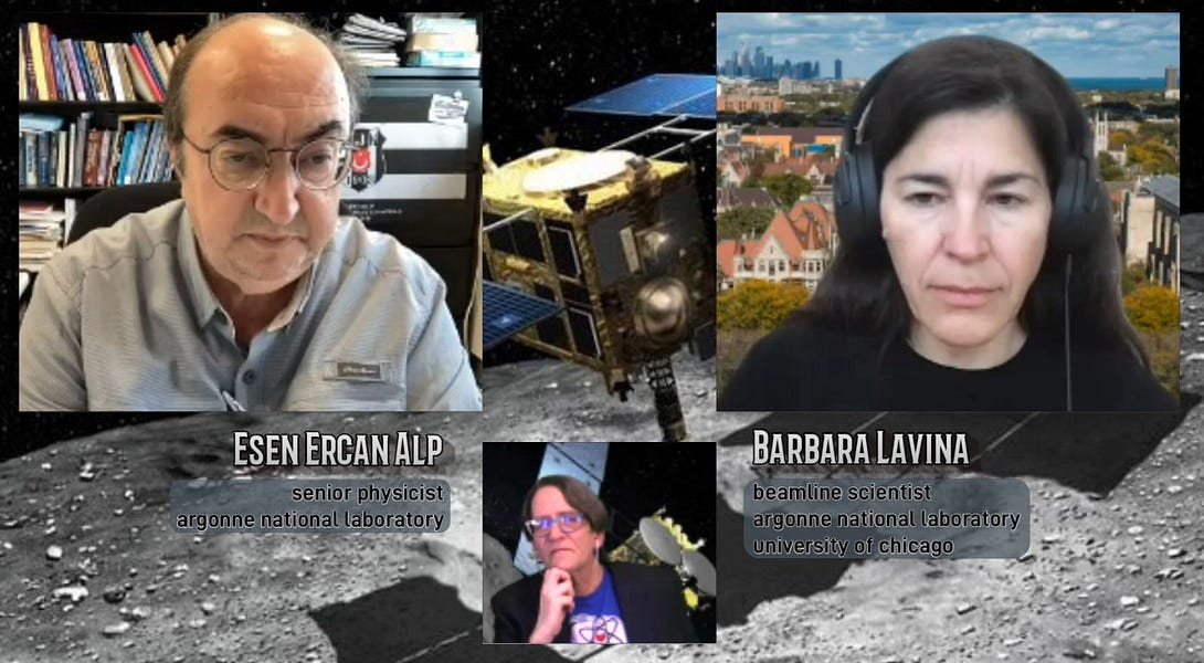 Ryugu and the Giant Laser! w/ Argonne's Esen Ercan Alp and Barbara Levina from the University of Chicago