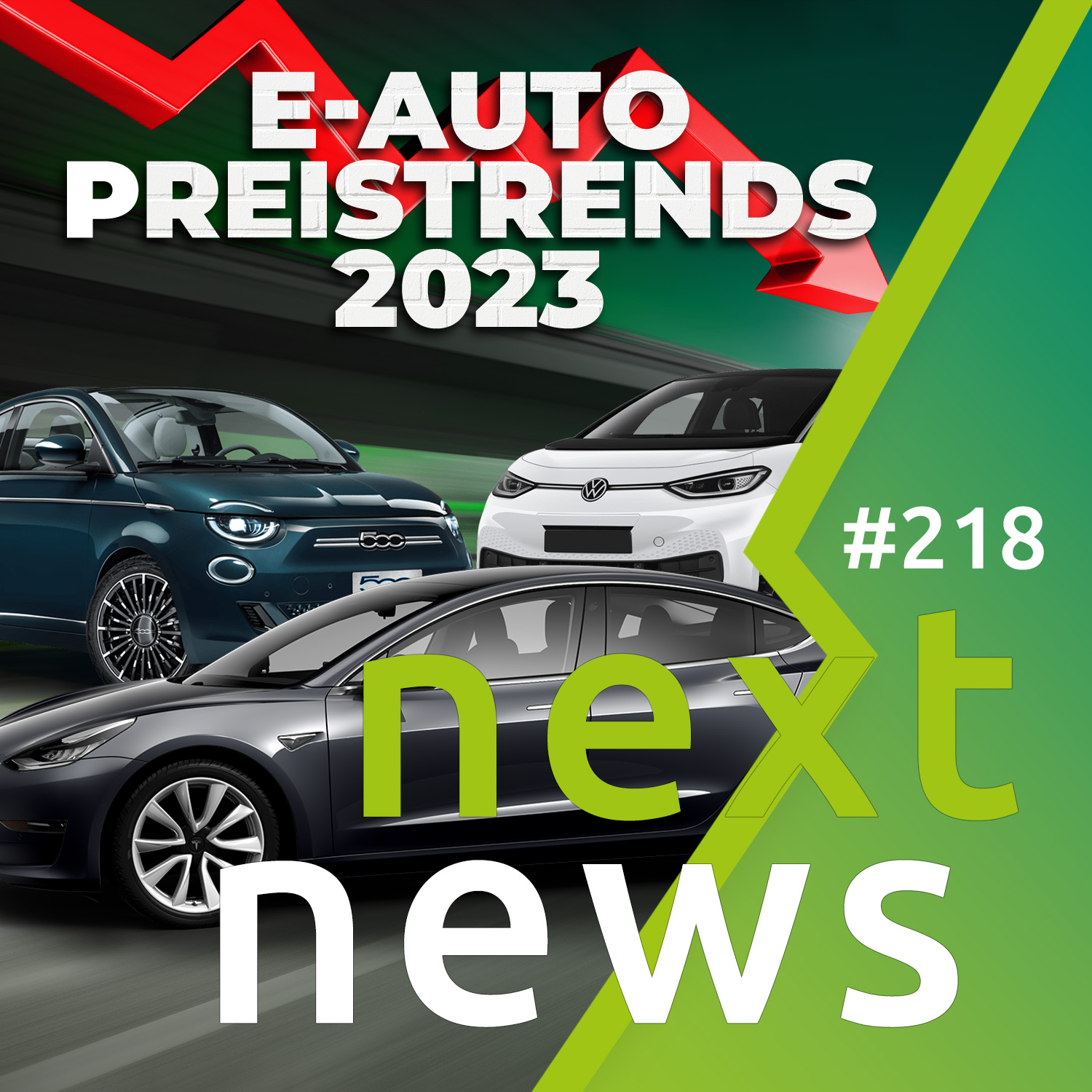 nextnews #218 - Preistrends bei E-Autos, Boom bei Auto-Abos, Ladebordsteine, Zulassungszahlen, Erlkönige