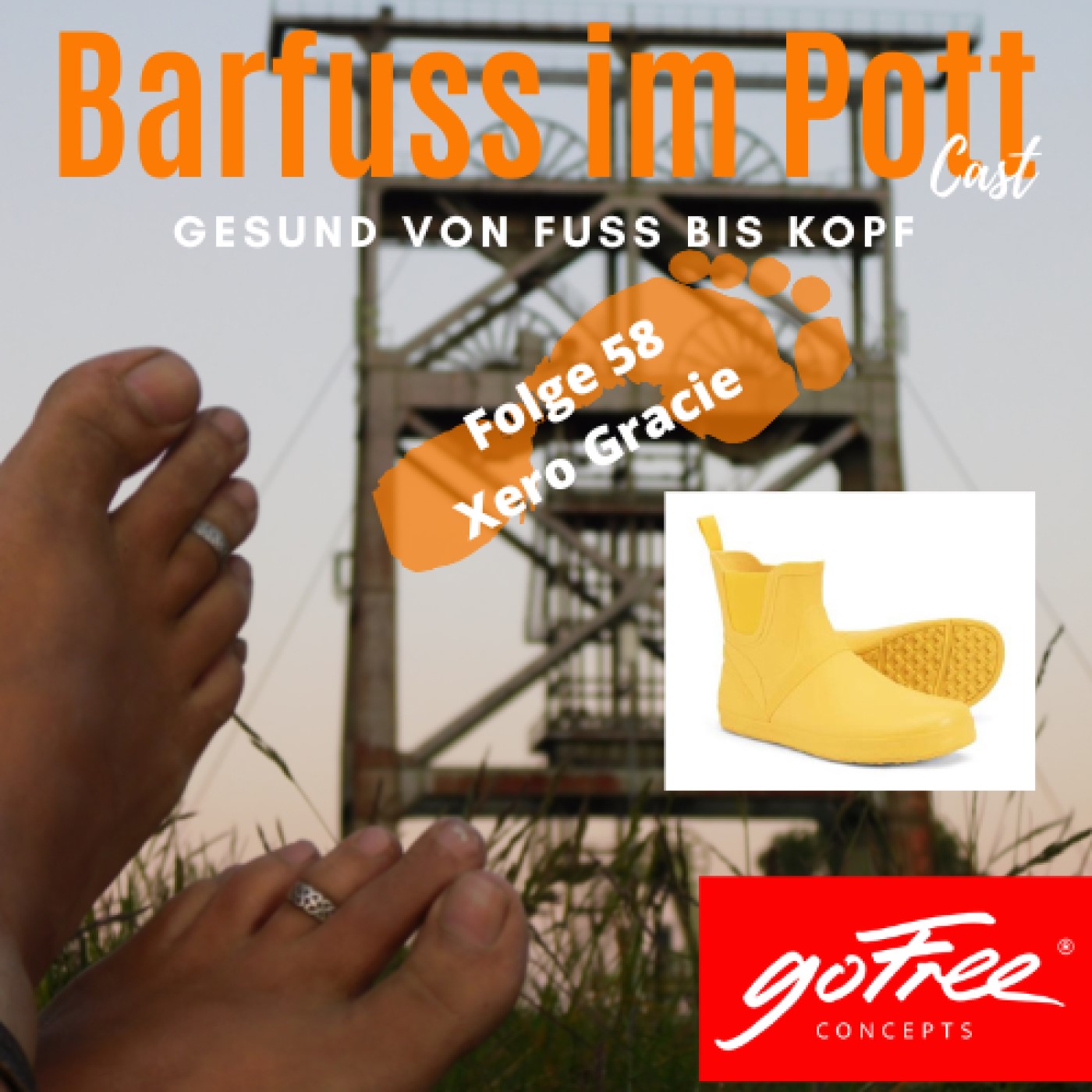 Barfu&szlig; Gummistiefel von Xero