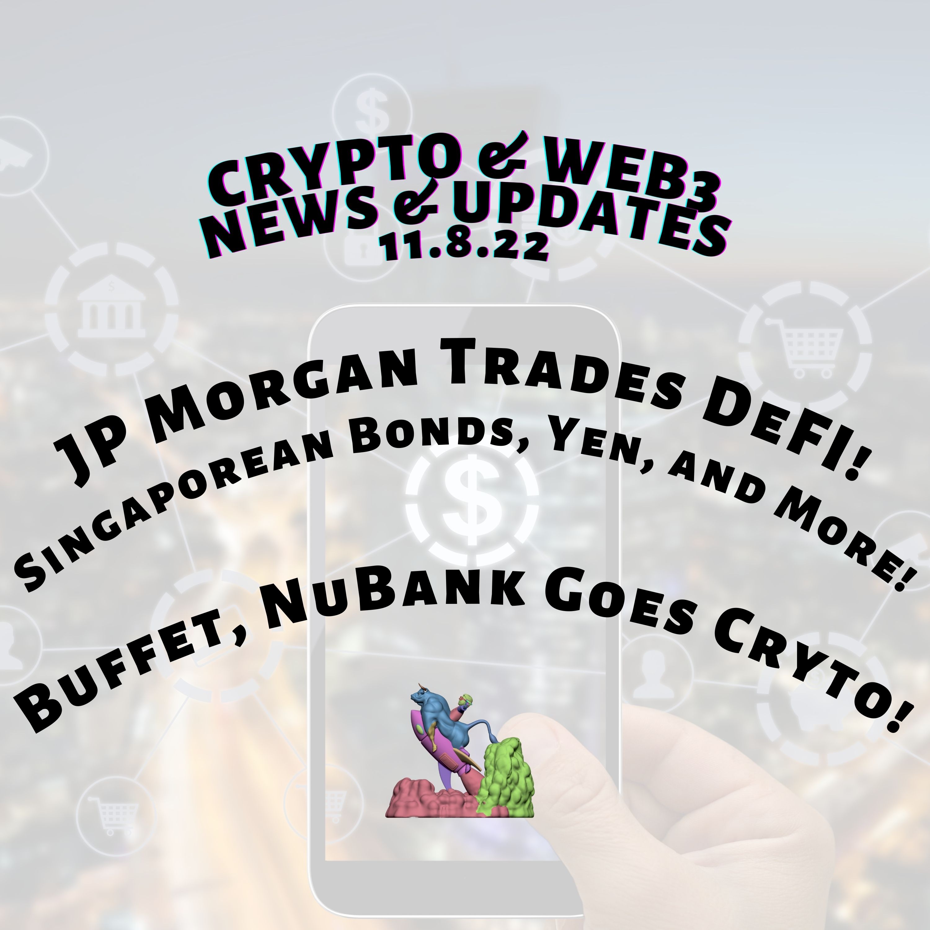 ⁣NEWS: JP Morgan Makes 1st Defi Trade!  Buffet's Nubank Goes Crypto!  Naysayers are joining crypto!