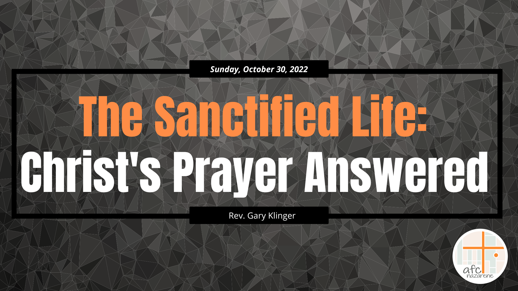 Rev. Gary Klinger / 10.30.2022