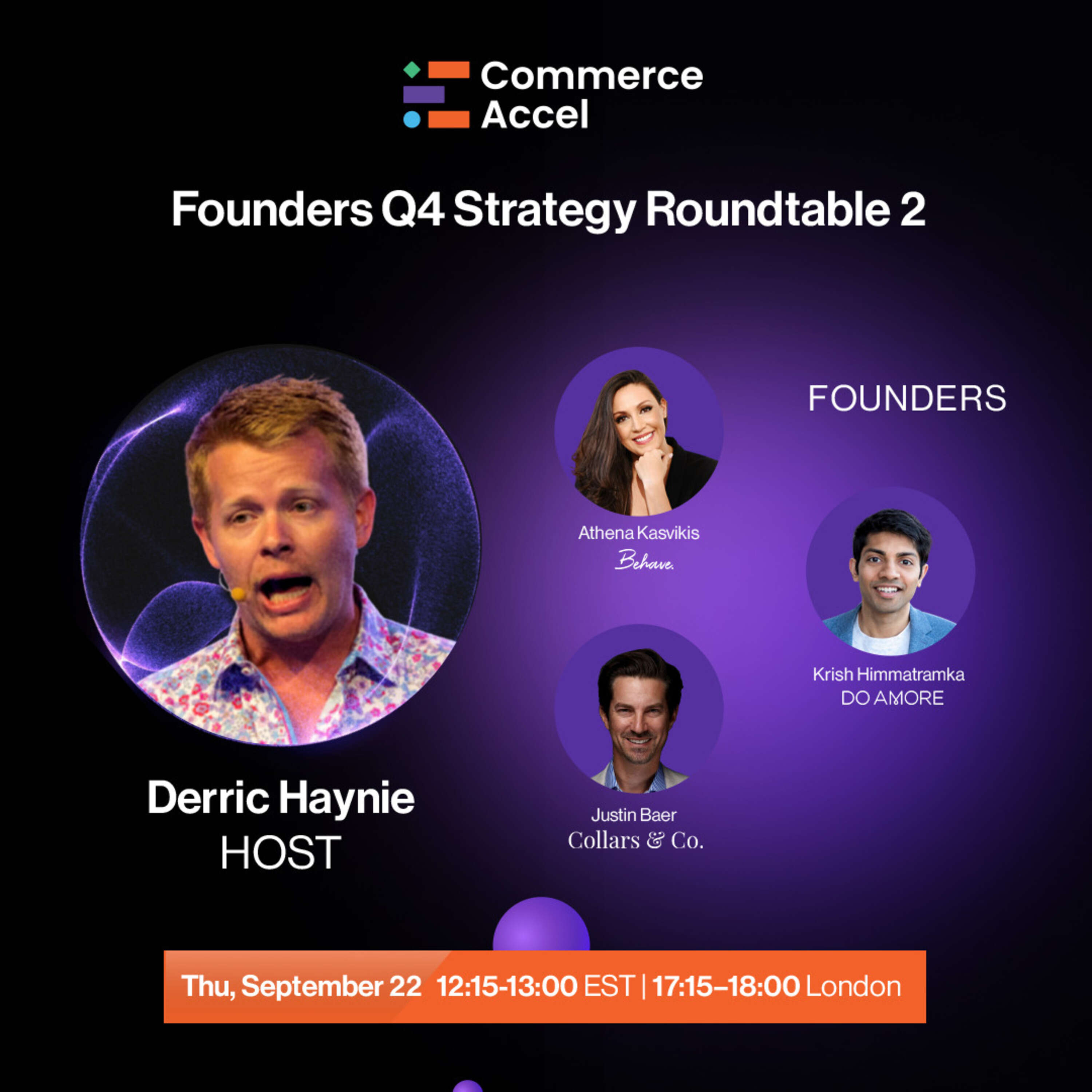 Founders Q4 Strategy Roundtable 2 - Commerce Accel Expert Panel