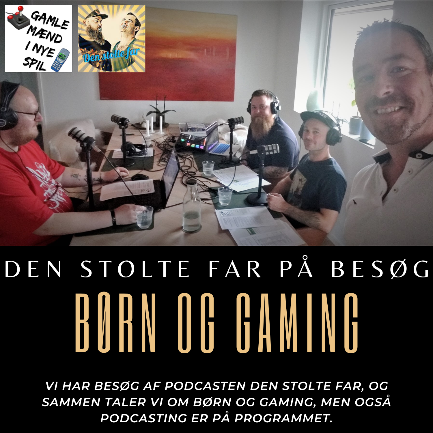 ⁣Den Stolte Far Podcast på besøg i studiet, vi taler om børn og gaming.