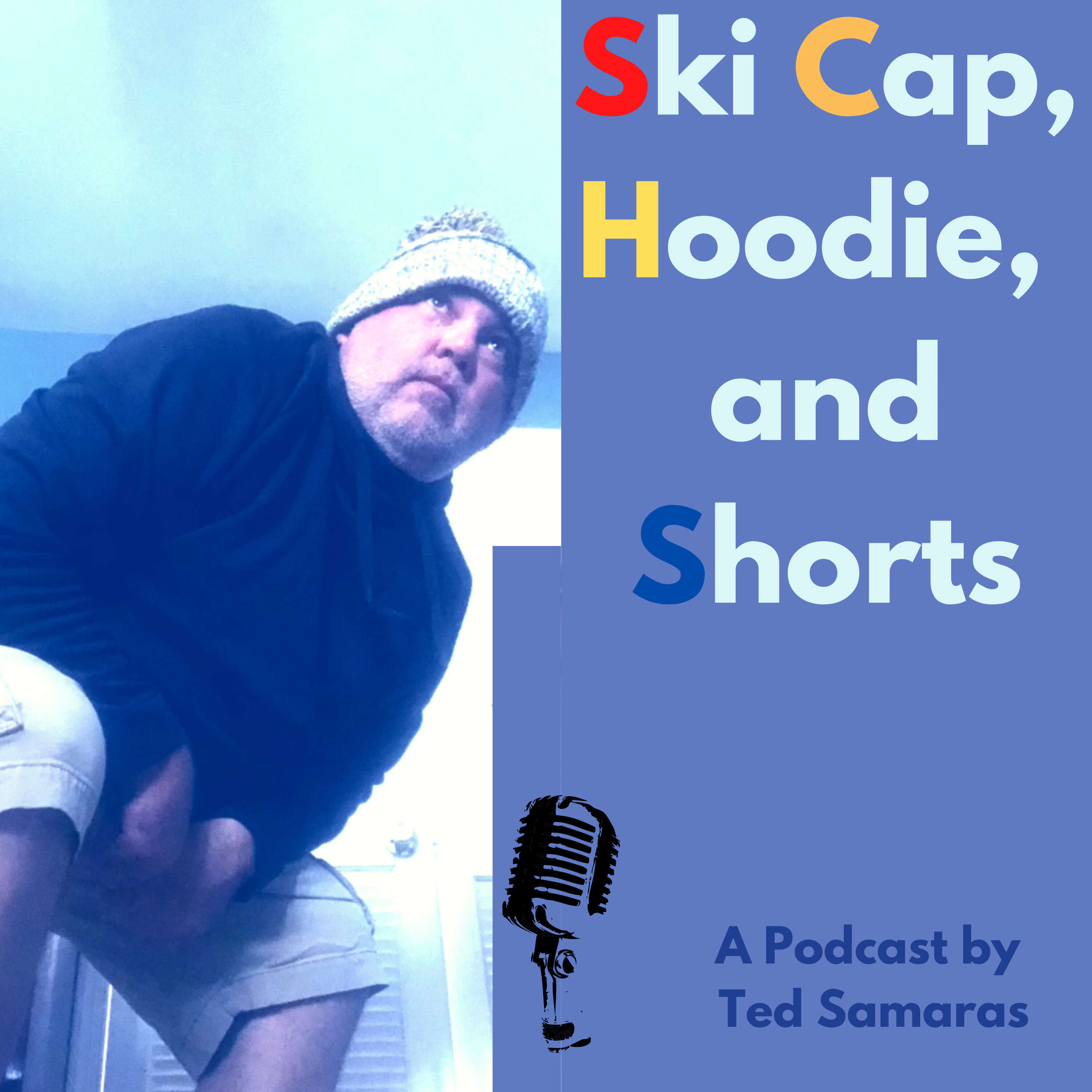 Ski Cap, Hoodie, and Shorts 