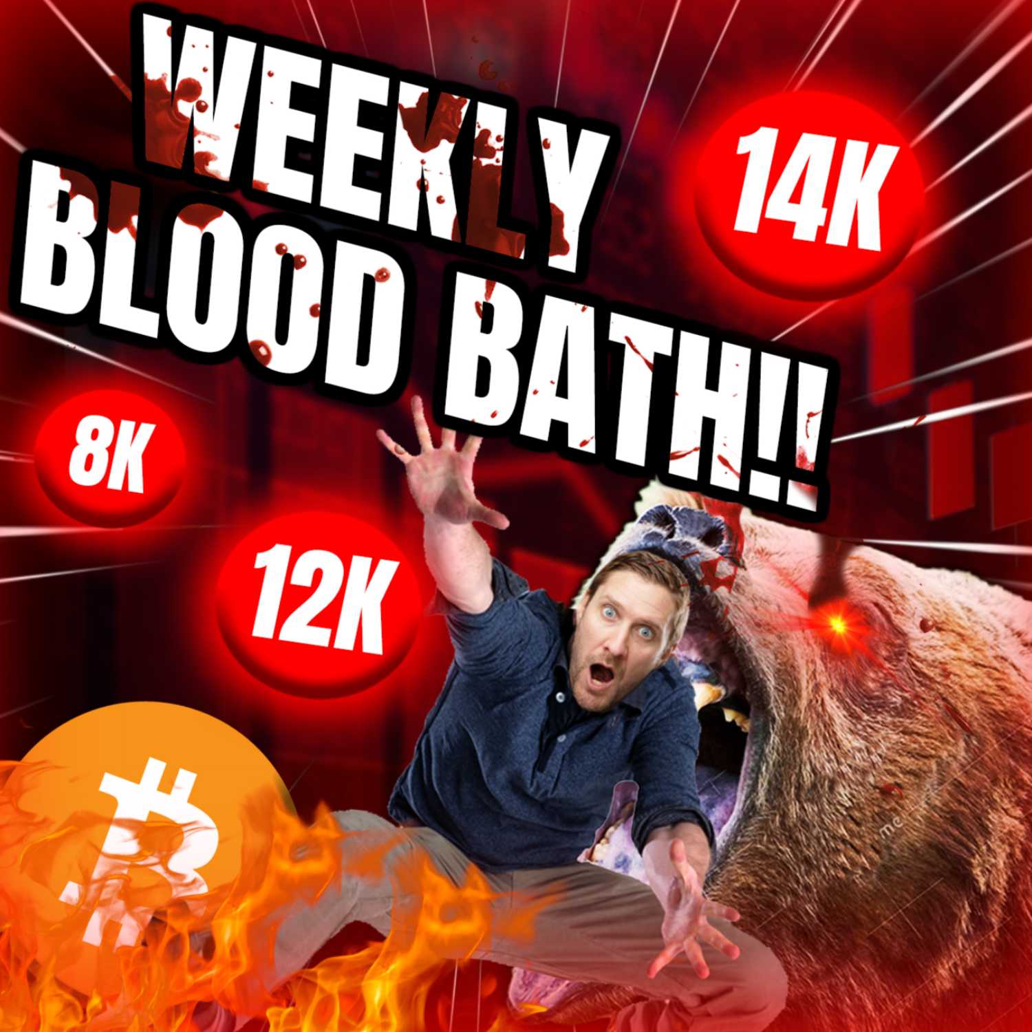 Bitcoin Blood Bath For Weekly Close