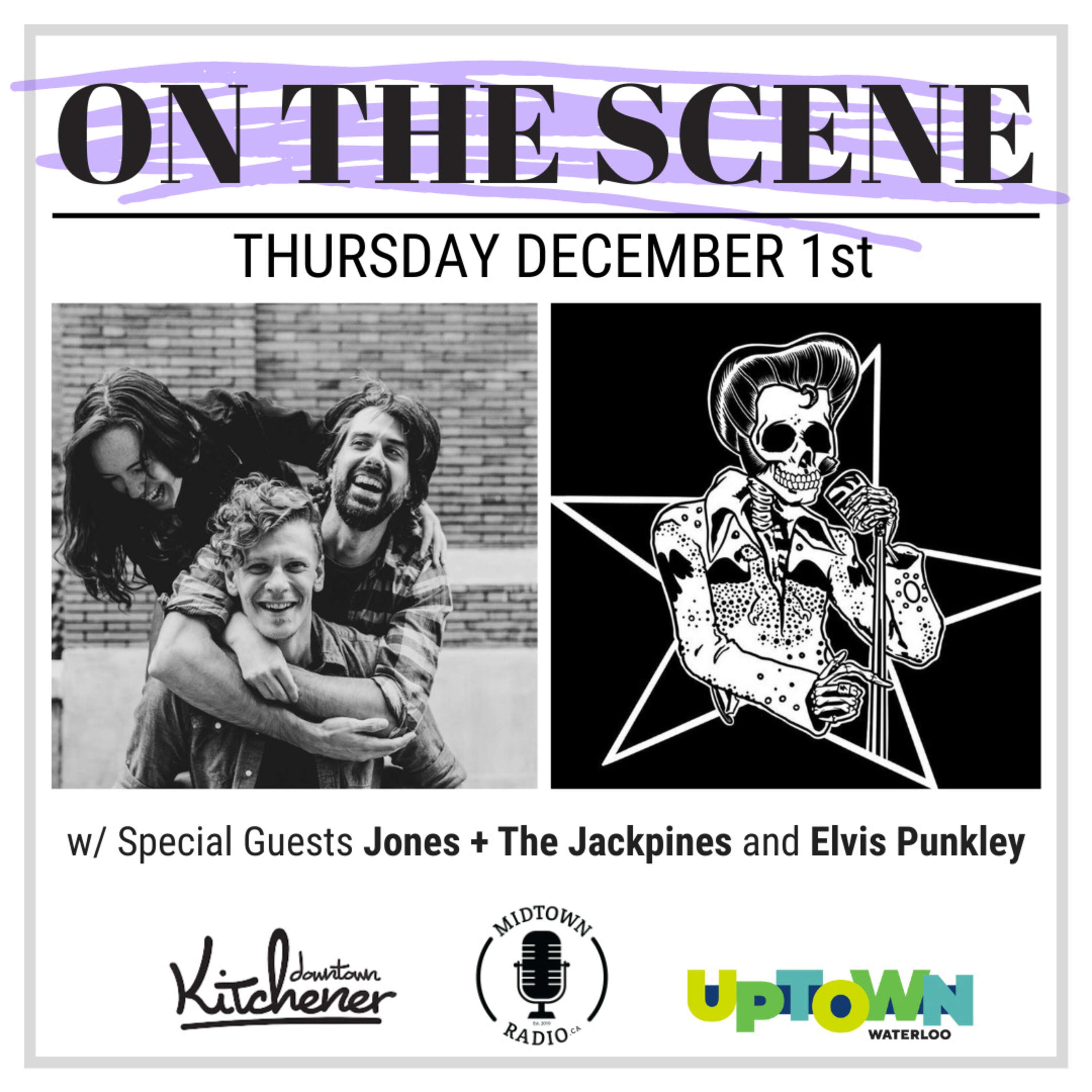 December 1, 2022: Local folk band Jones & the Jackpines AND Elvis Punkley returns LIVE @ Jane Bond