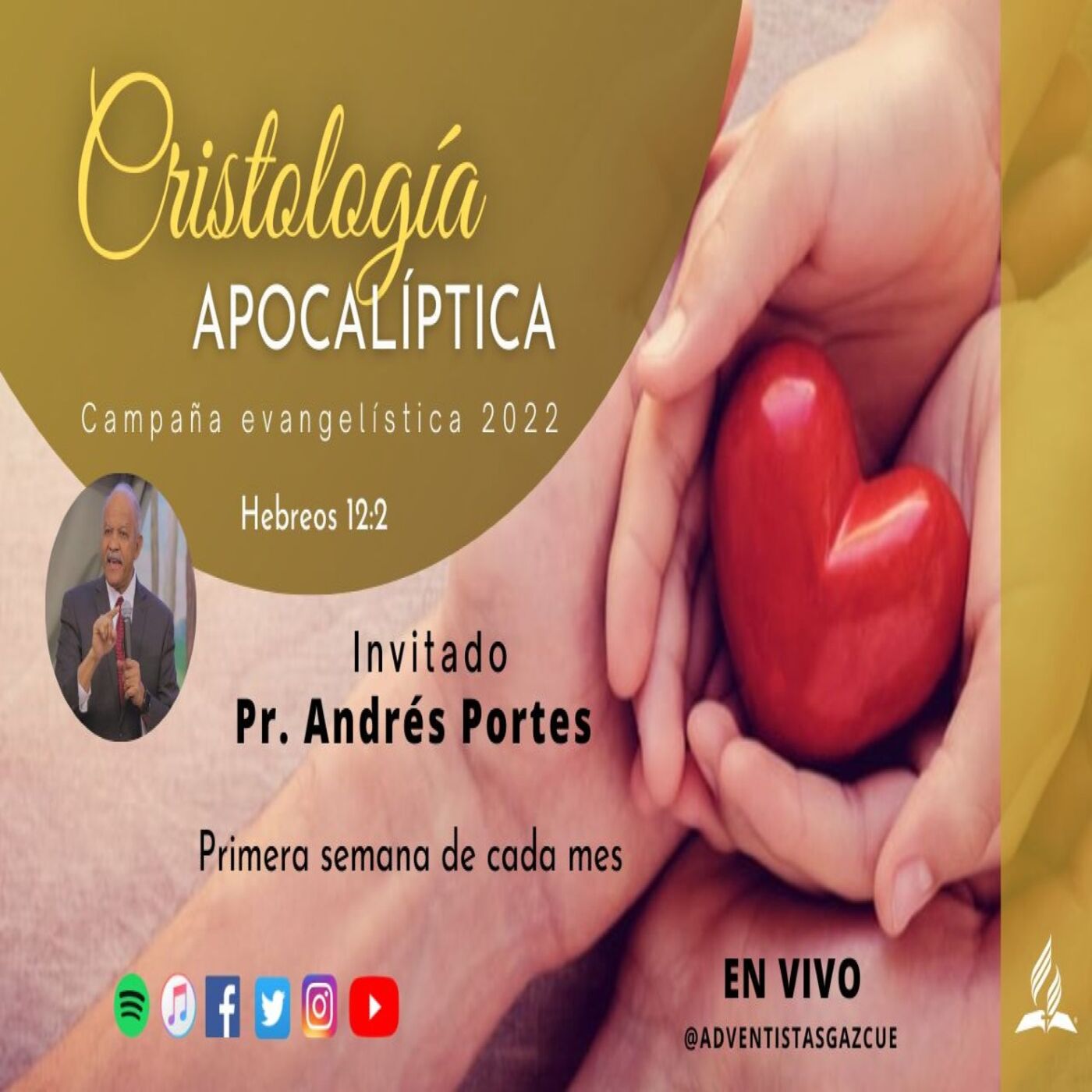 Serie "Cristología apocalíptica Pt. 18" con el Pr Andrés Portes - 02 de Julio de 2022