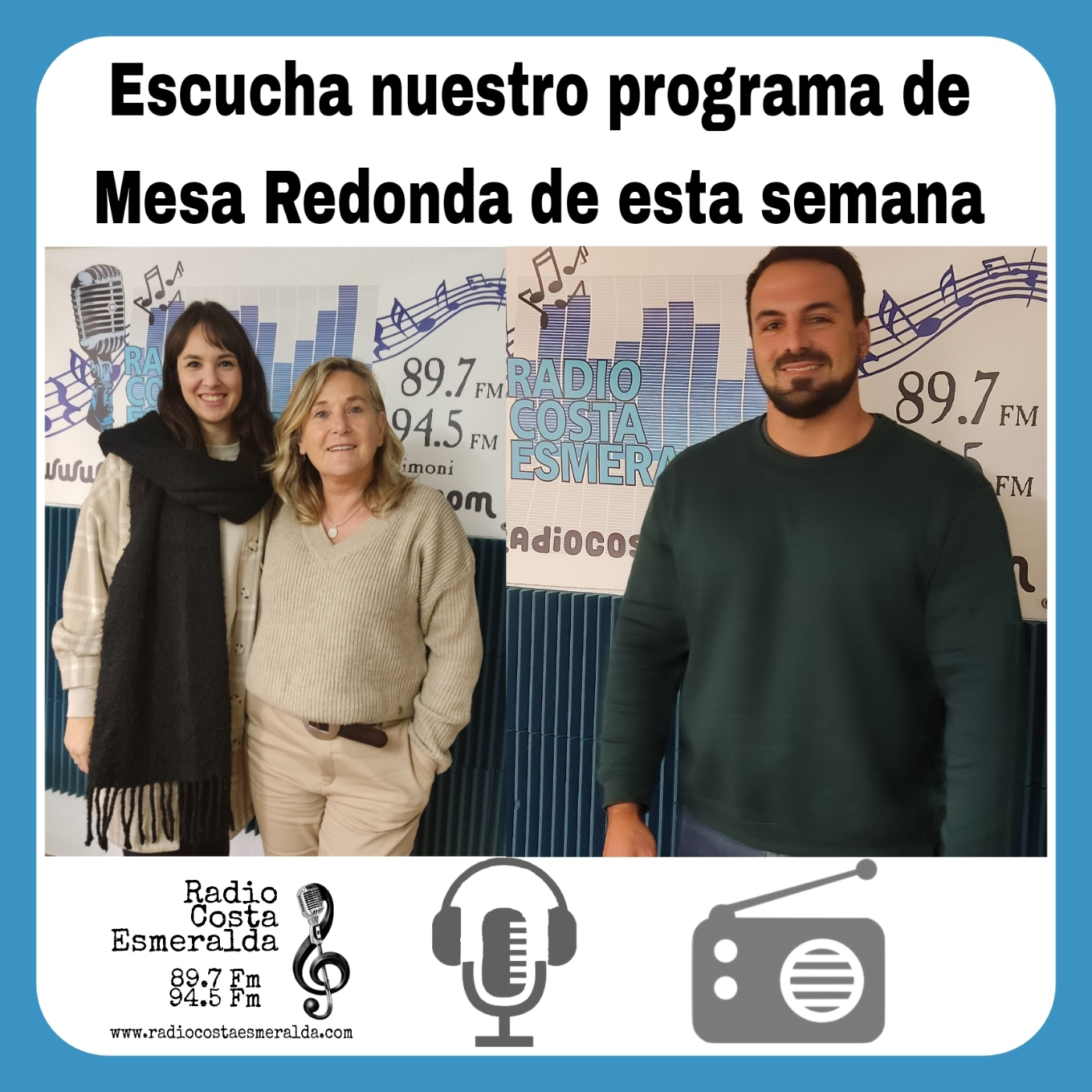 Programa de Mesa Redonda en Radio Costa Esmeralda