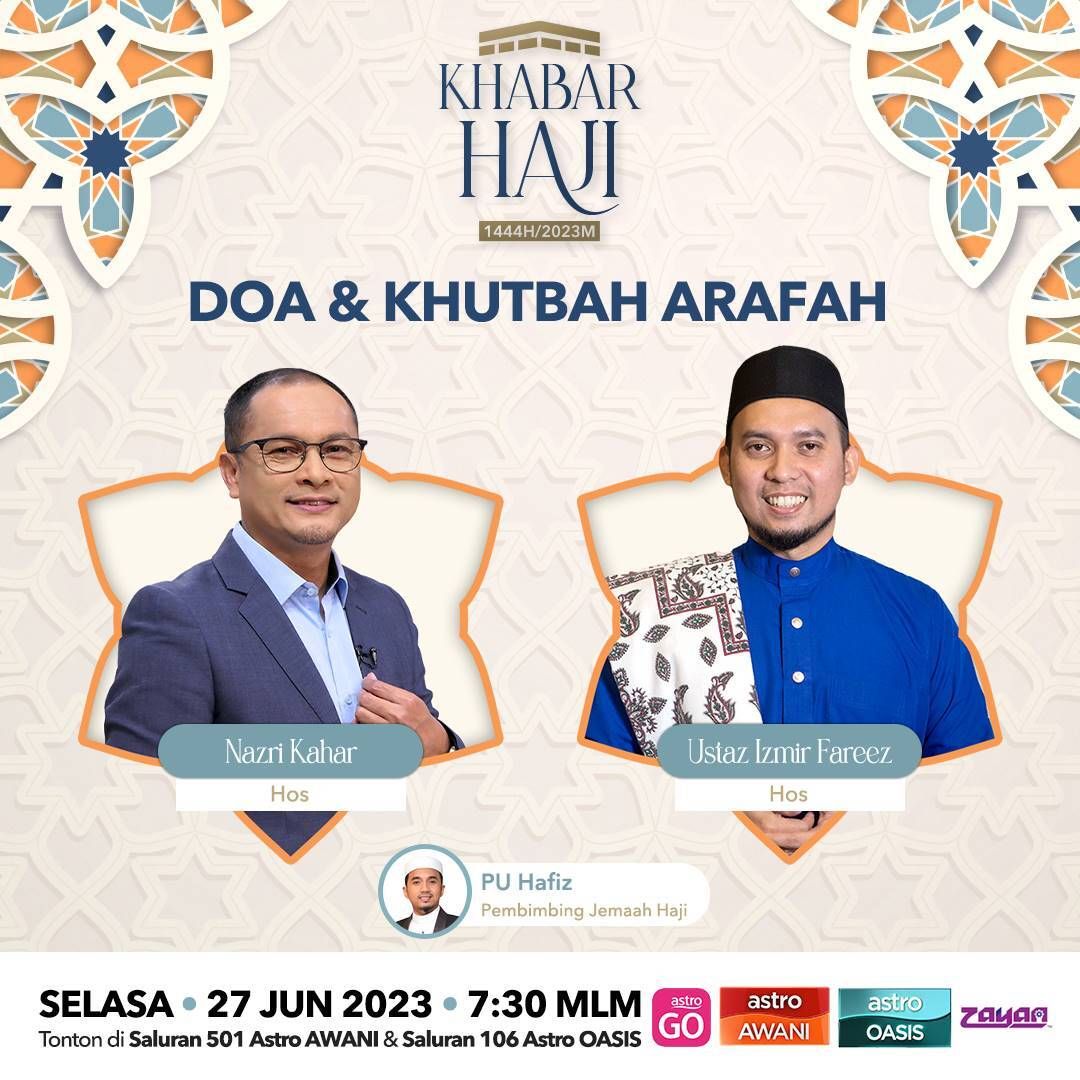 ⁣Khabar Haji 2023: Doa & Khutbah Arafah