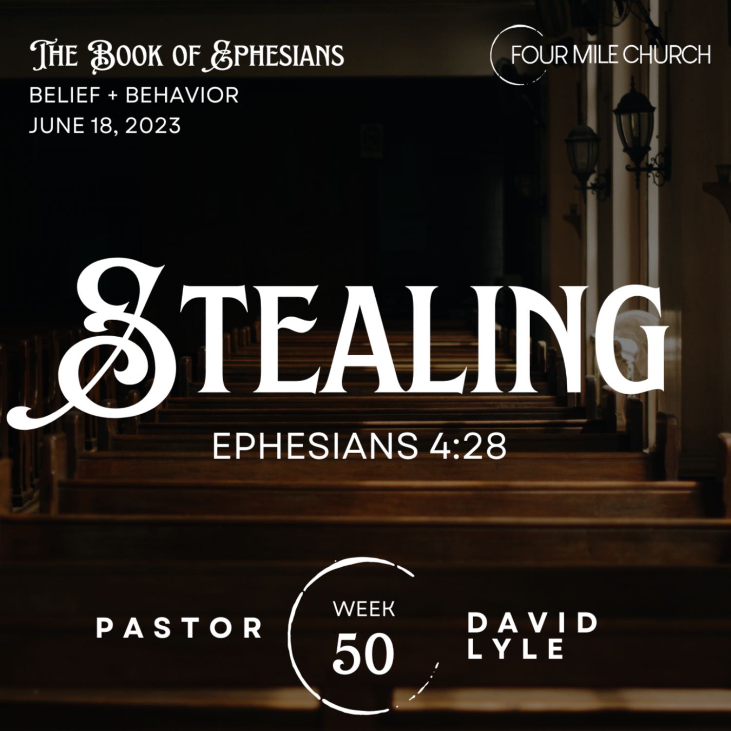 Ephesians 4:28 ~ Stealing