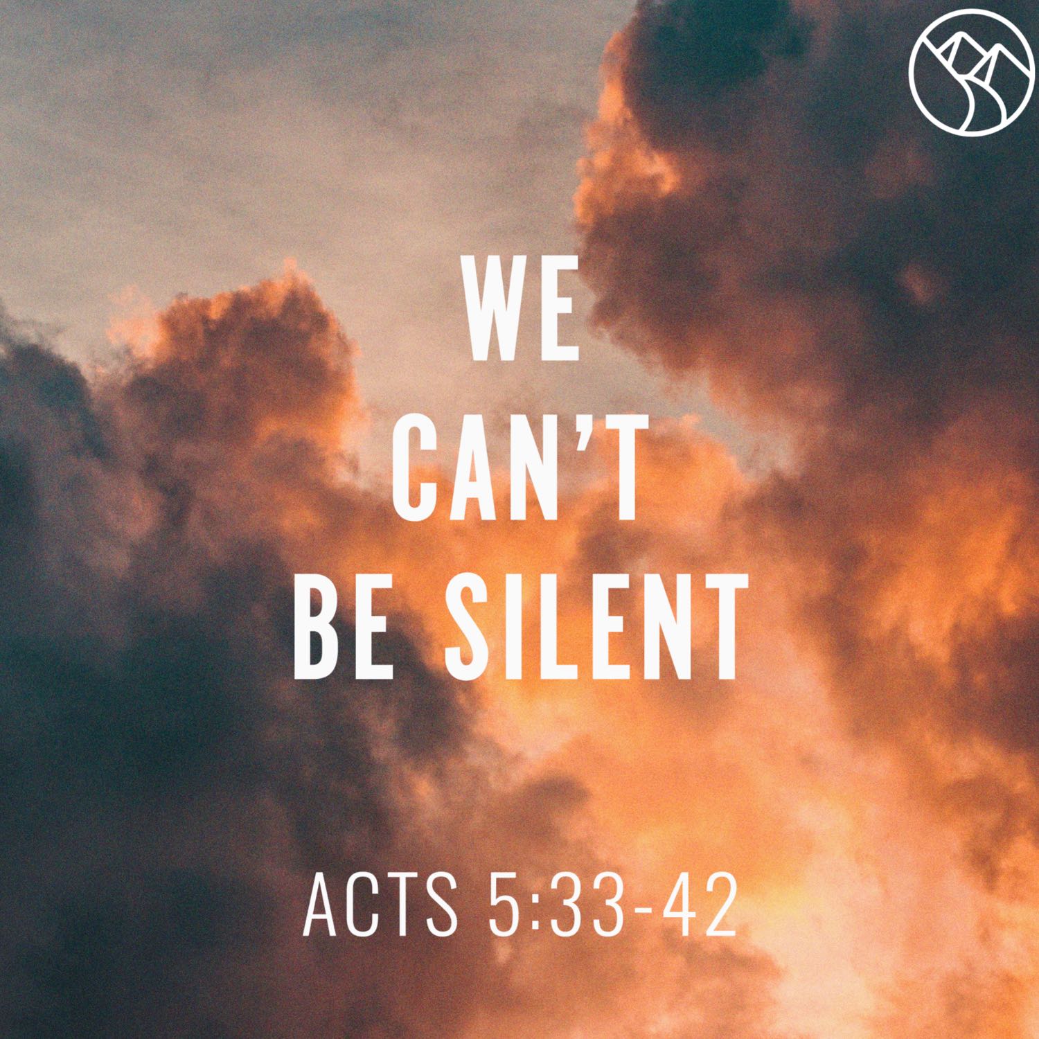 We Can't Be Silent