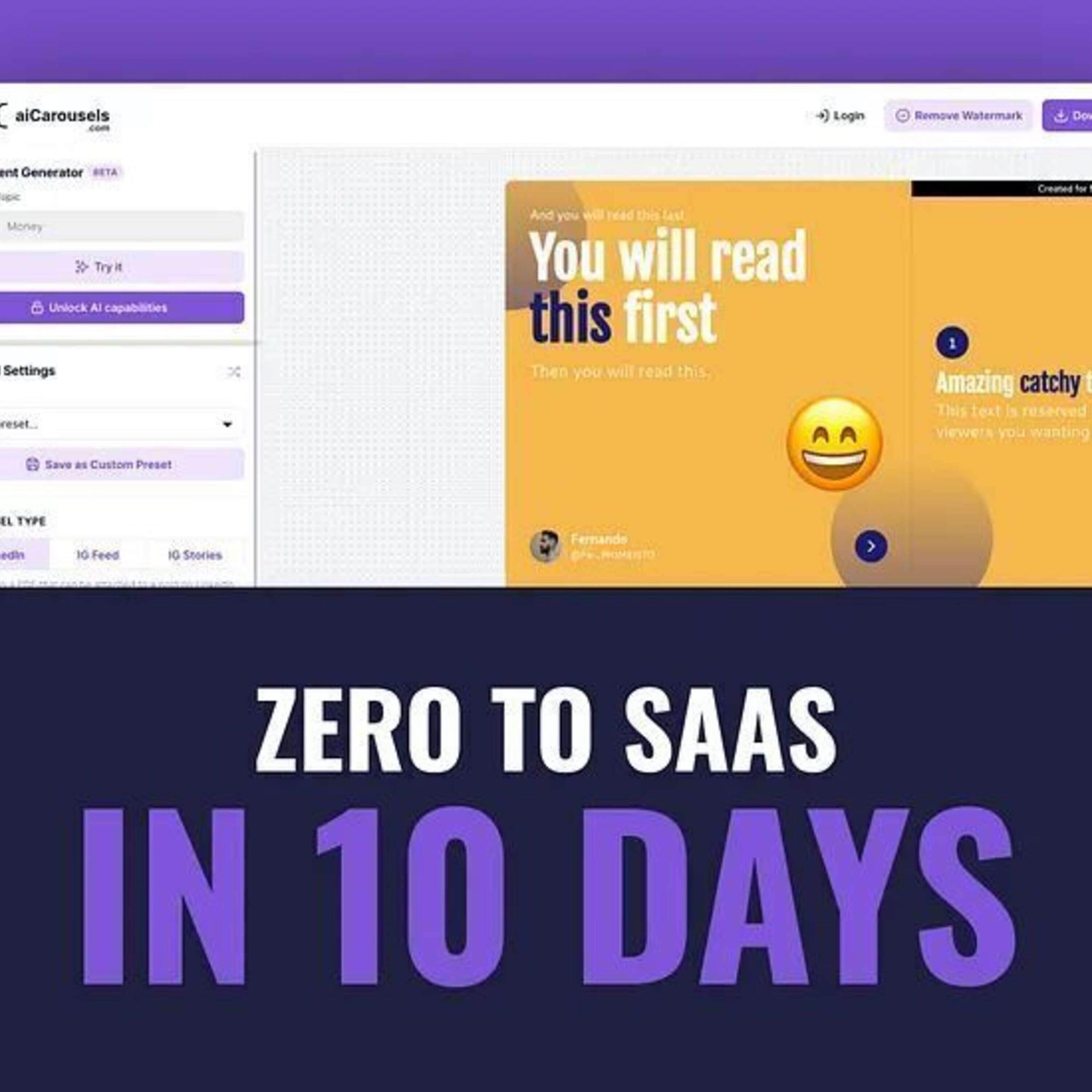 From Scratch to SaaS - Building and Launching a SaaS in 10 Days! 🚀