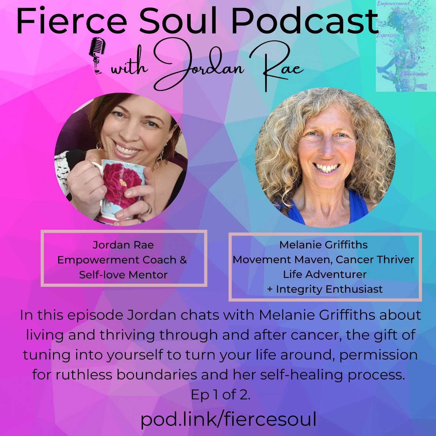 The gift of tuning into yourself and thriving through cancer with Melanie Griffiths pt 1.