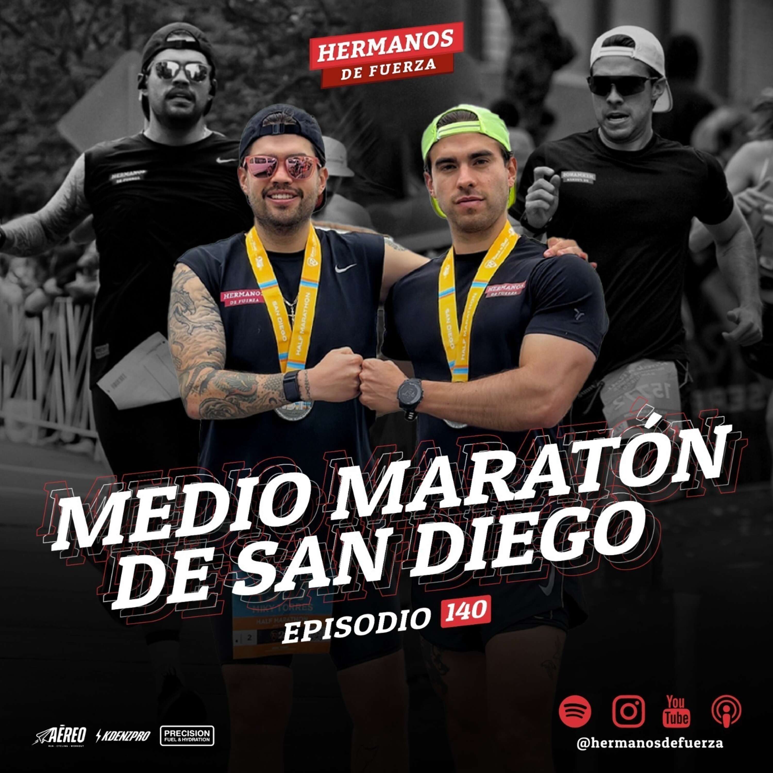 Miky Torres y Dany Torres : Medio maratón San Diego, perder el medio a la velocidad, Disneyland y Universal Studios.